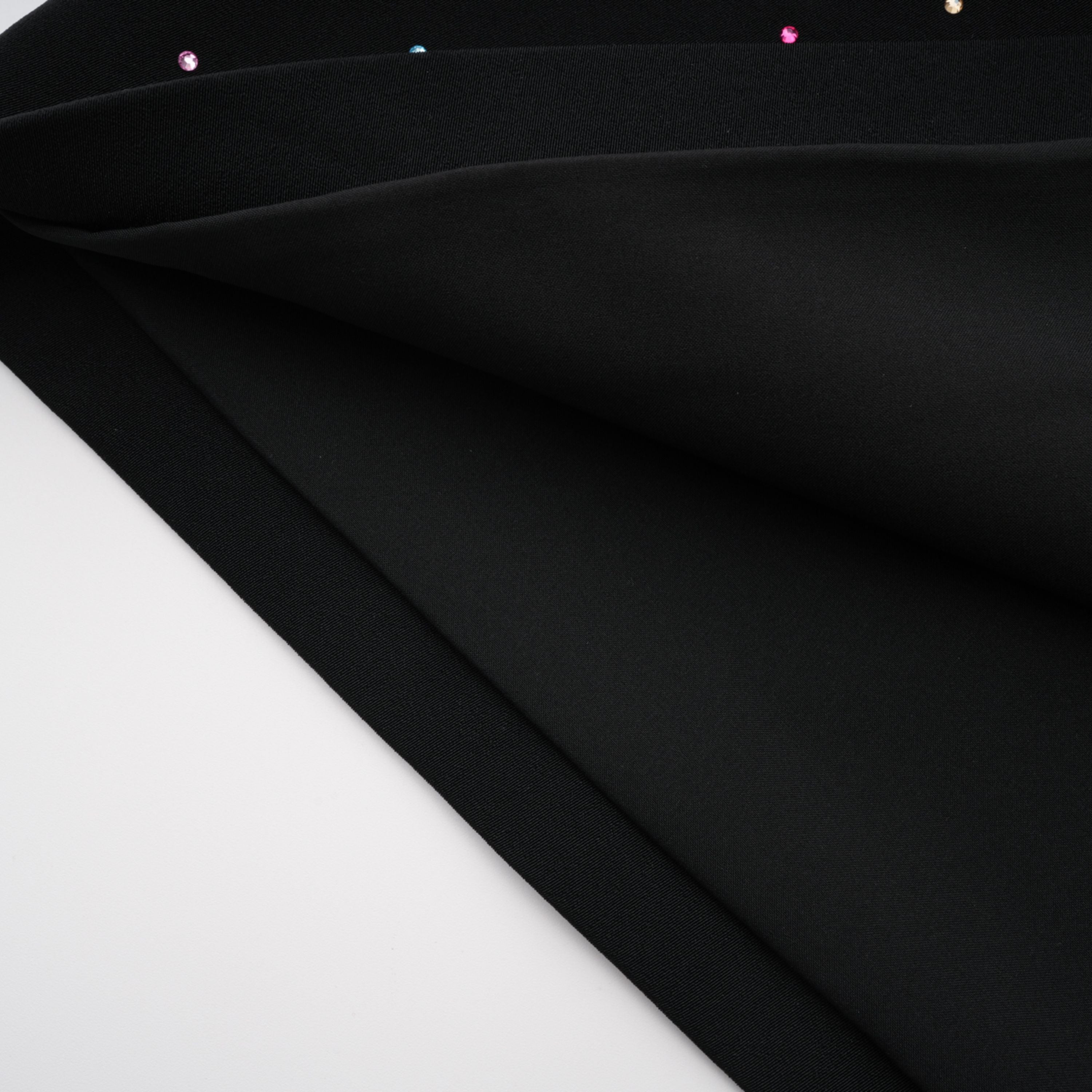 Rosaria Schwarzes Minikleid mit Sternenverzierung