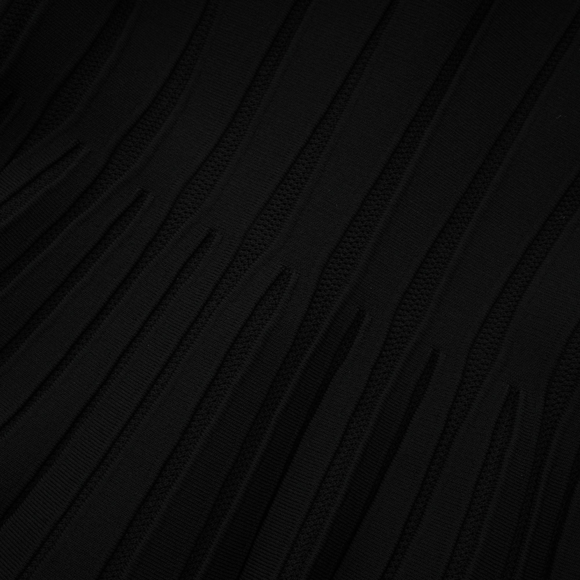 Justine black off-shoulder bow knit mini dress