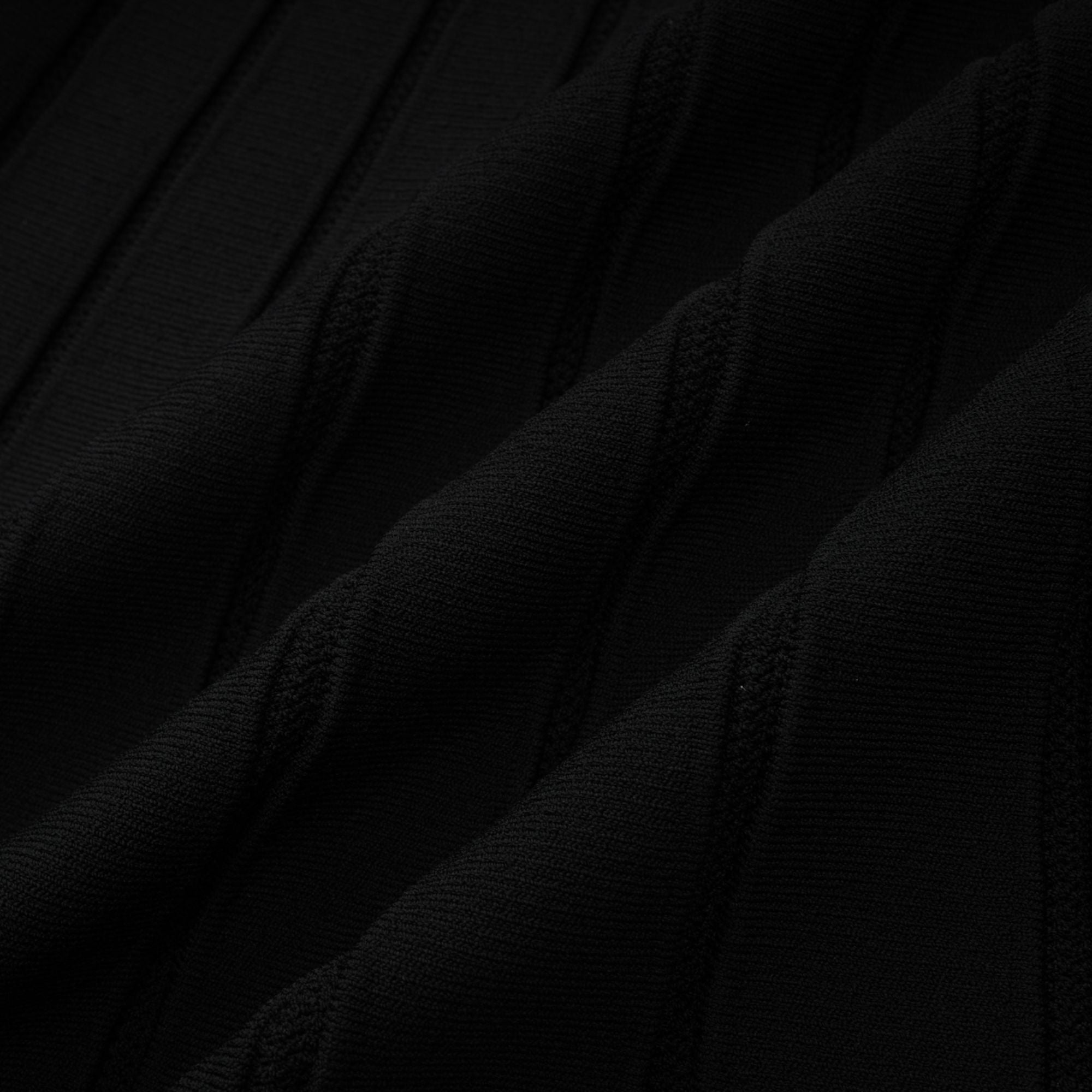 Justine black off-shoulder bow knit mini dress