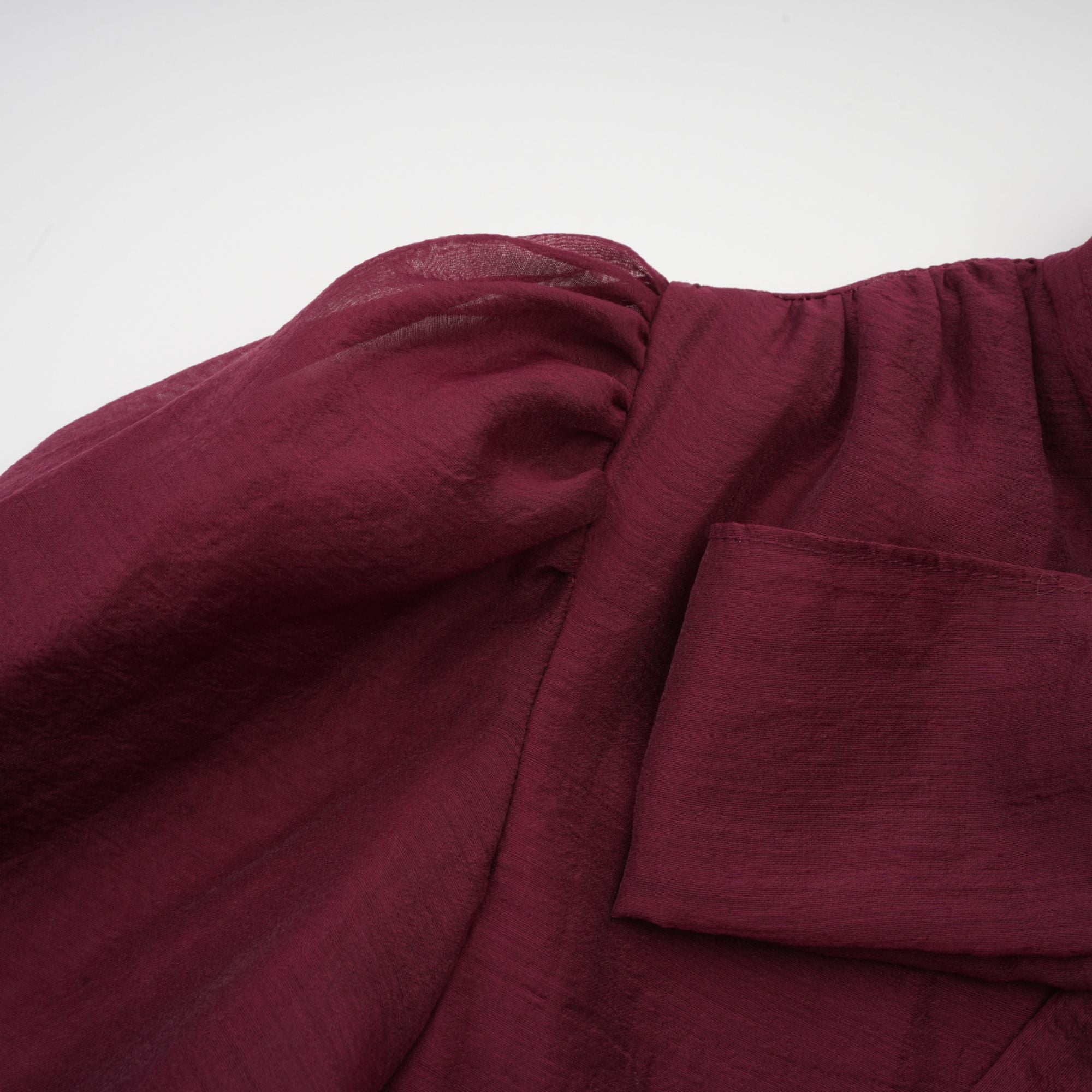 Élodie tiered flared mini dress in Red