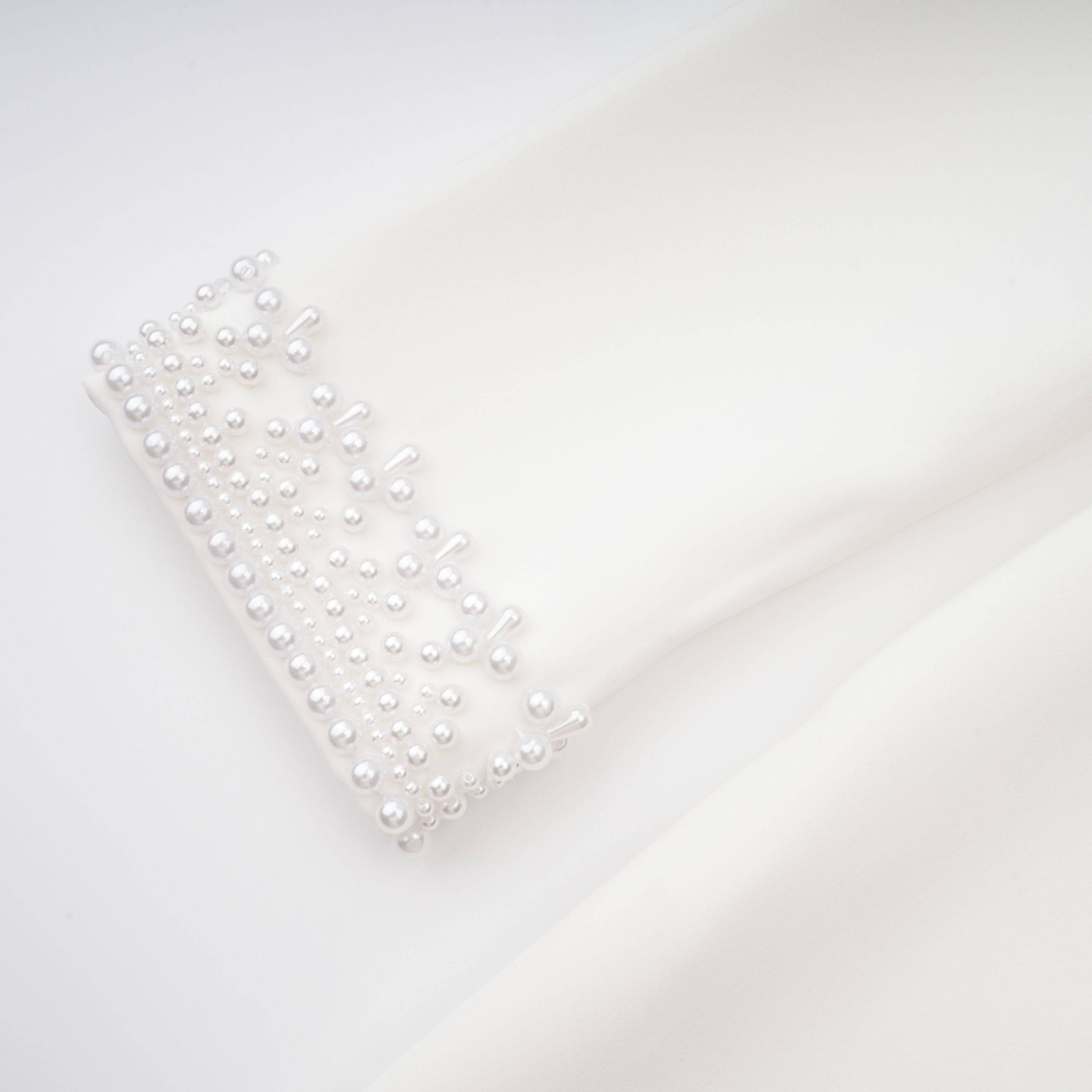 Bernadette White Faux Pearl Mini Dress