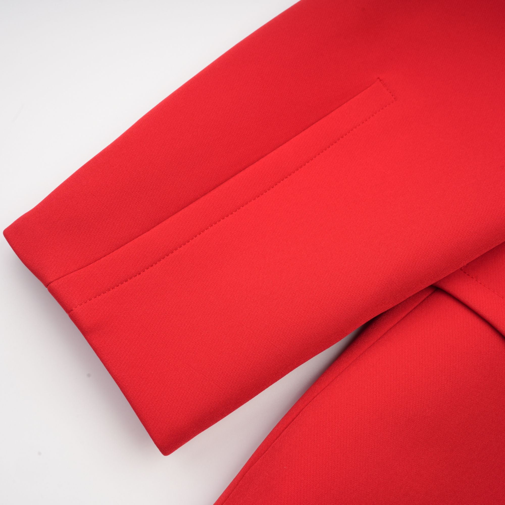 سترة كولين الحمراء ذات الصدر المزدوج على شكل الساعة الرملية