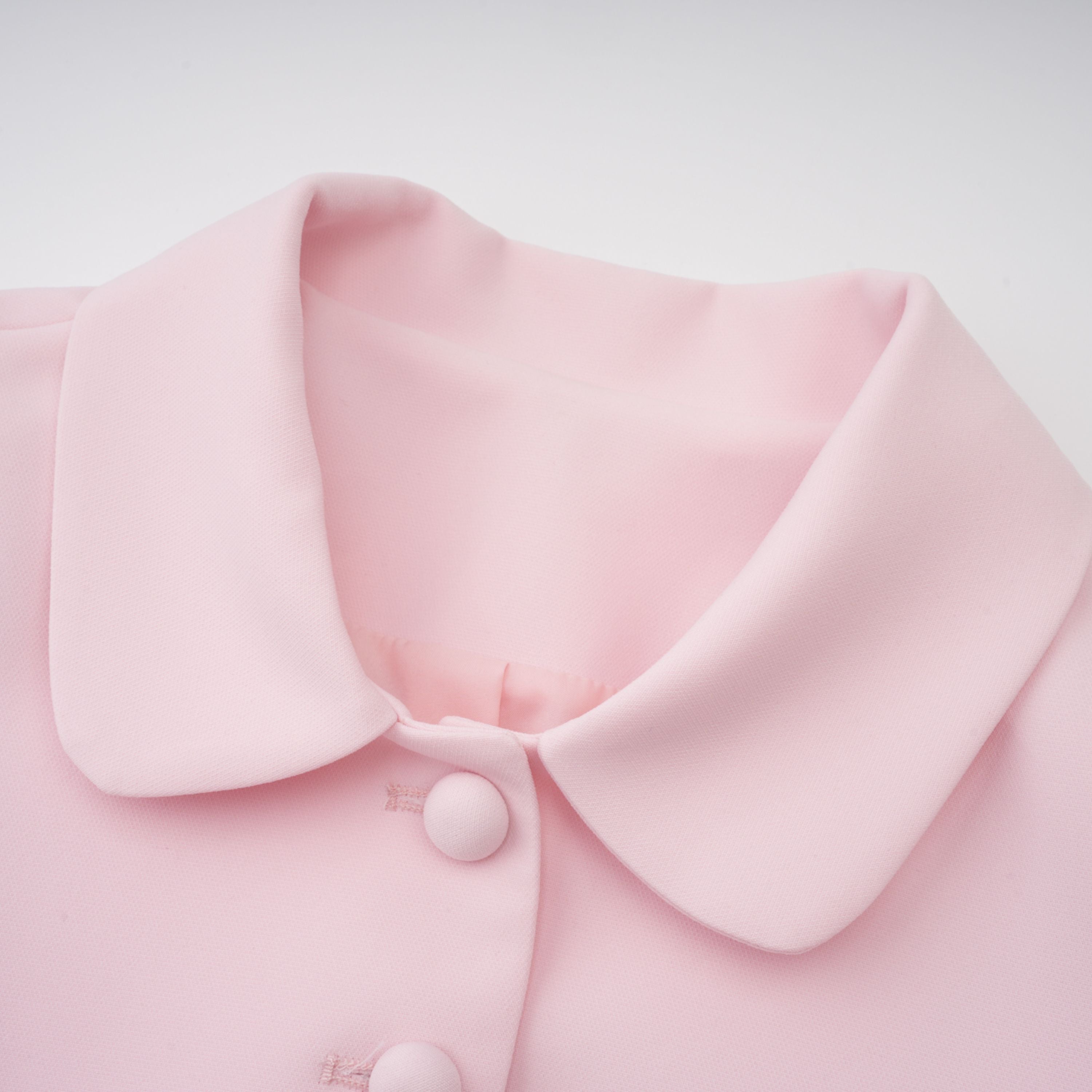 Eira Pink Peter Pan Collar Jacket & Skirt Set