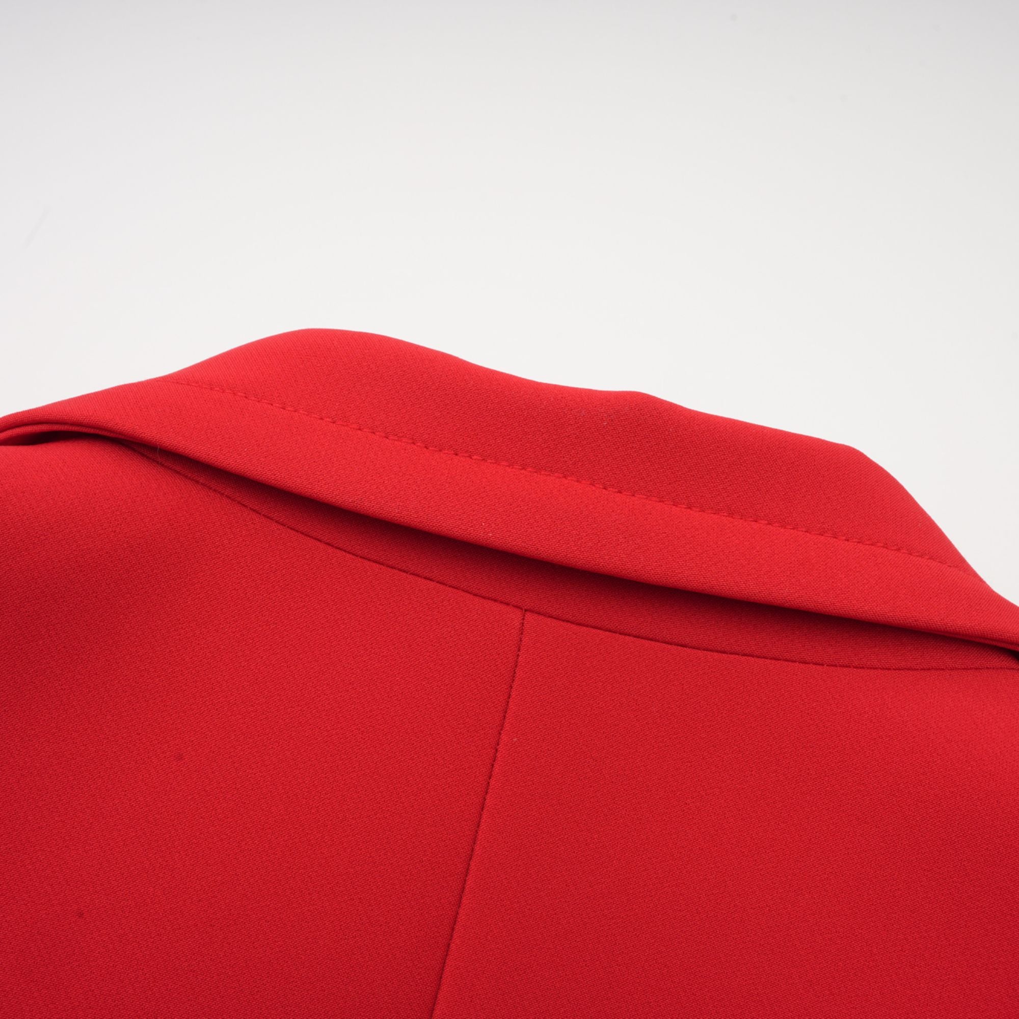 سترة كولين الحمراء ذات الصدر المزدوج على شكل الساعة الرملية