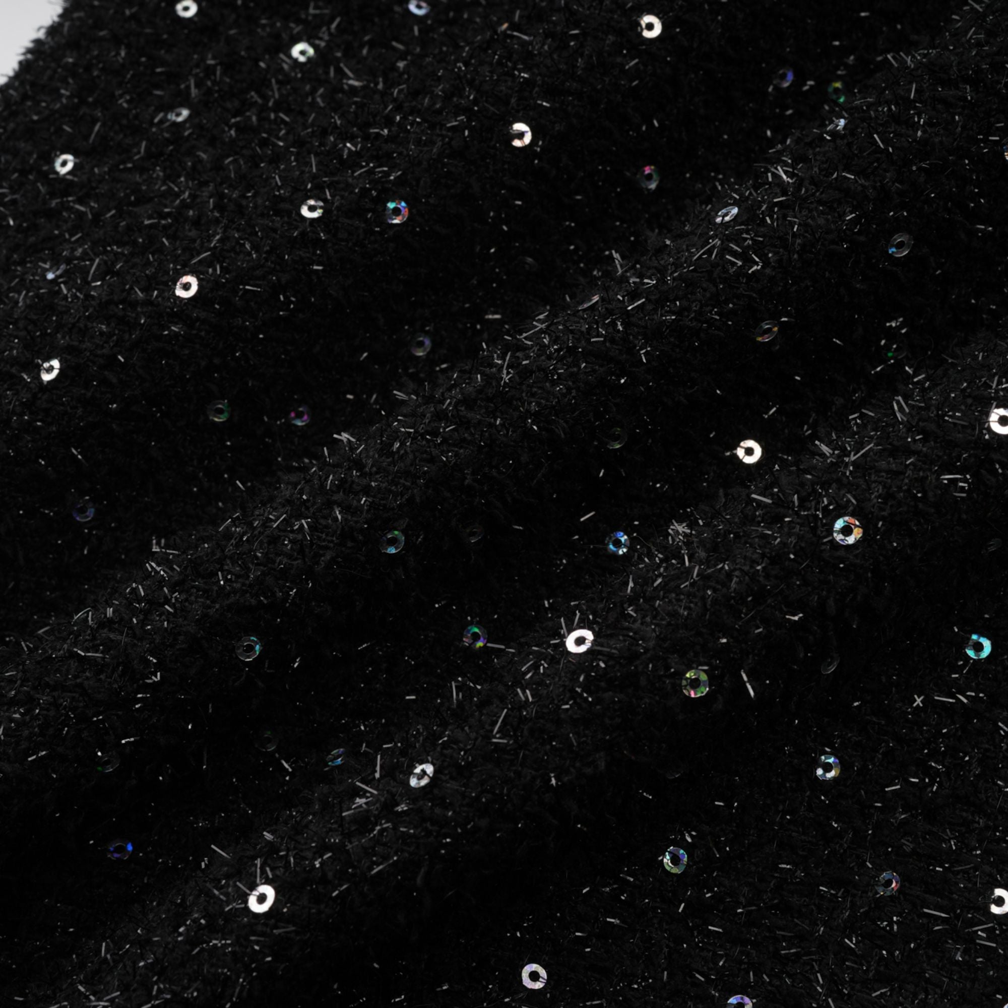 Éléonore فستان قصير من التويد مزين باللؤلؤ الصناعي