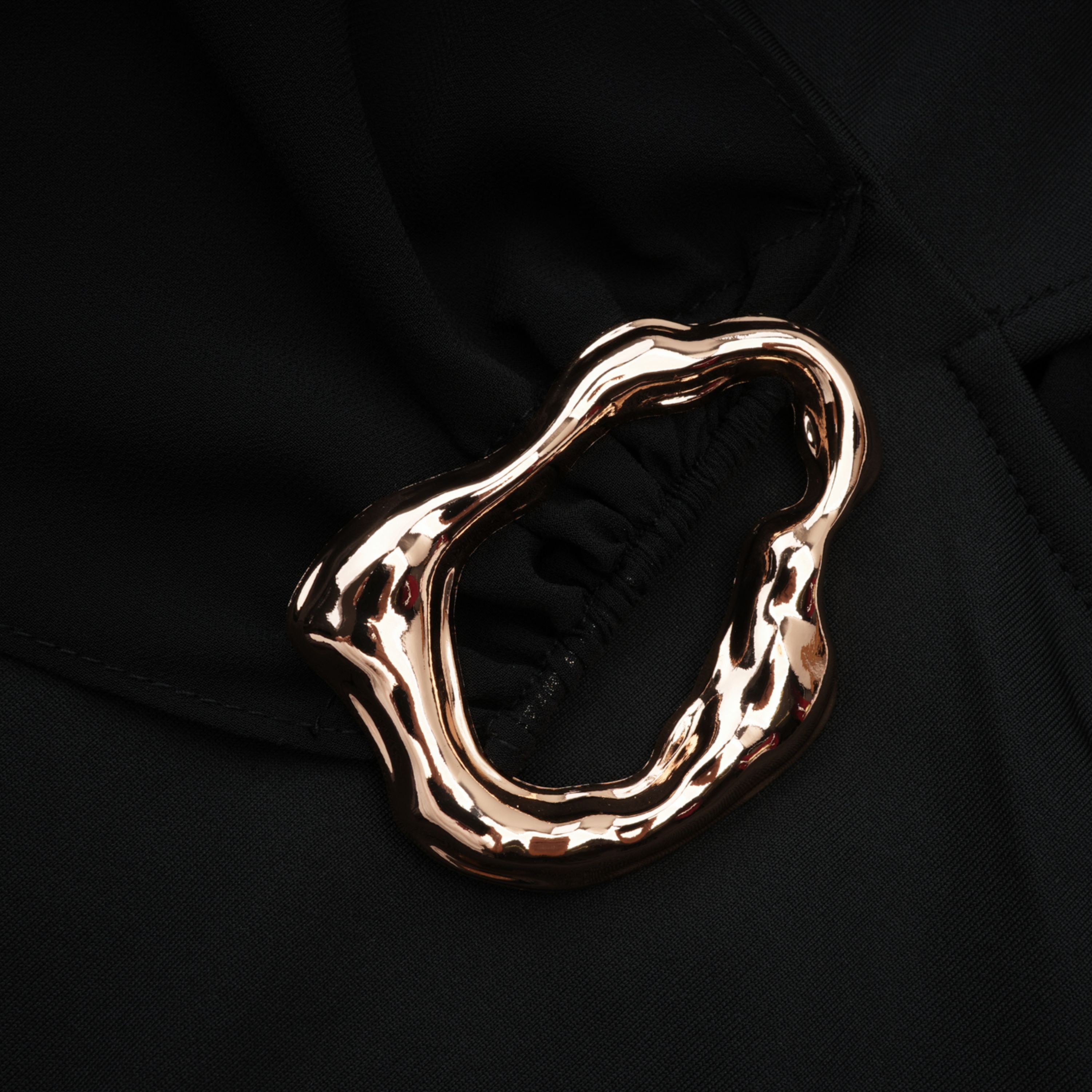 Tiziana Black One Shoulder Cut Out Maxi Dress