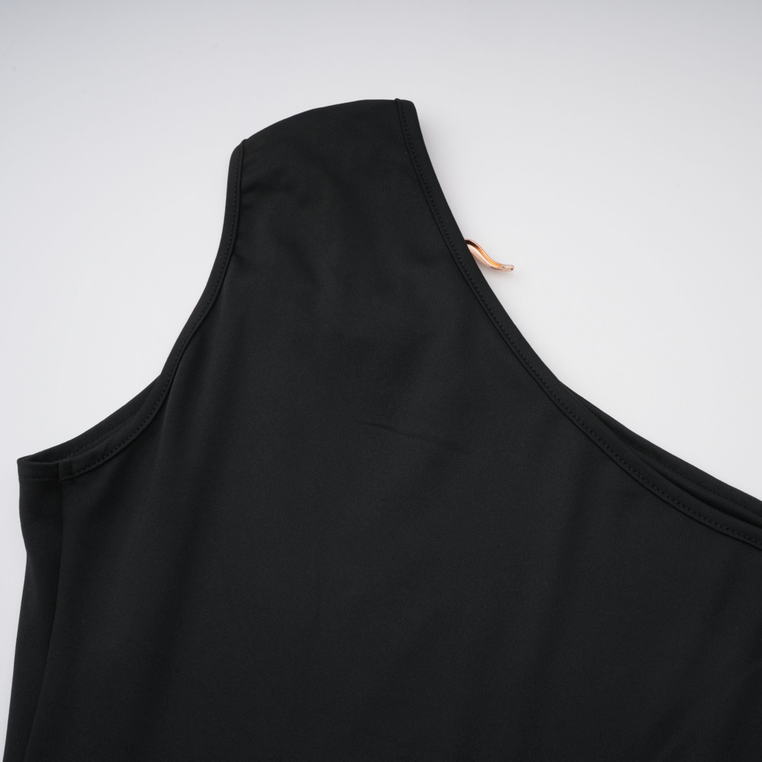 Tiziana Black One Shoulder Cut Out Maxi Dress