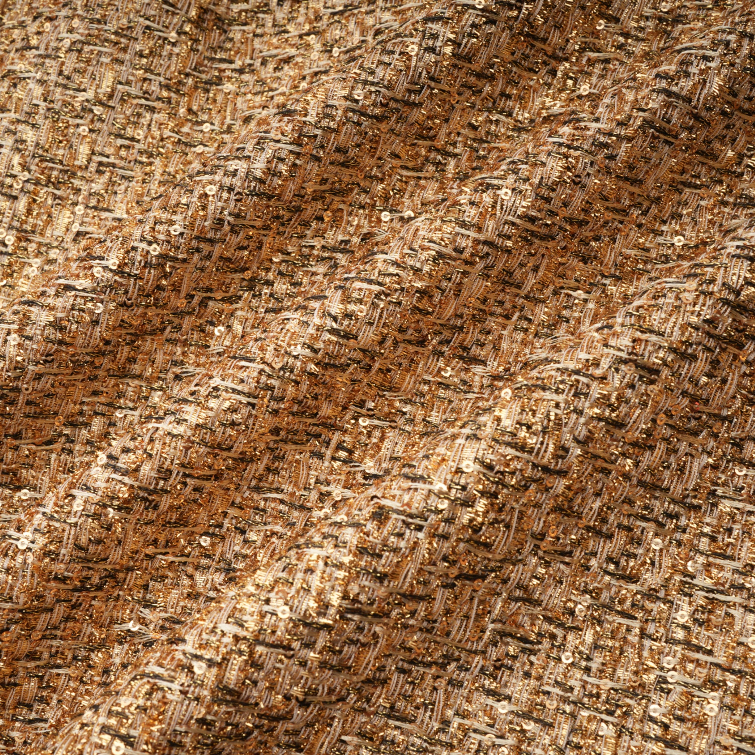 فستان قصير من التويد بياقة على شكل قلب من Arna Gold