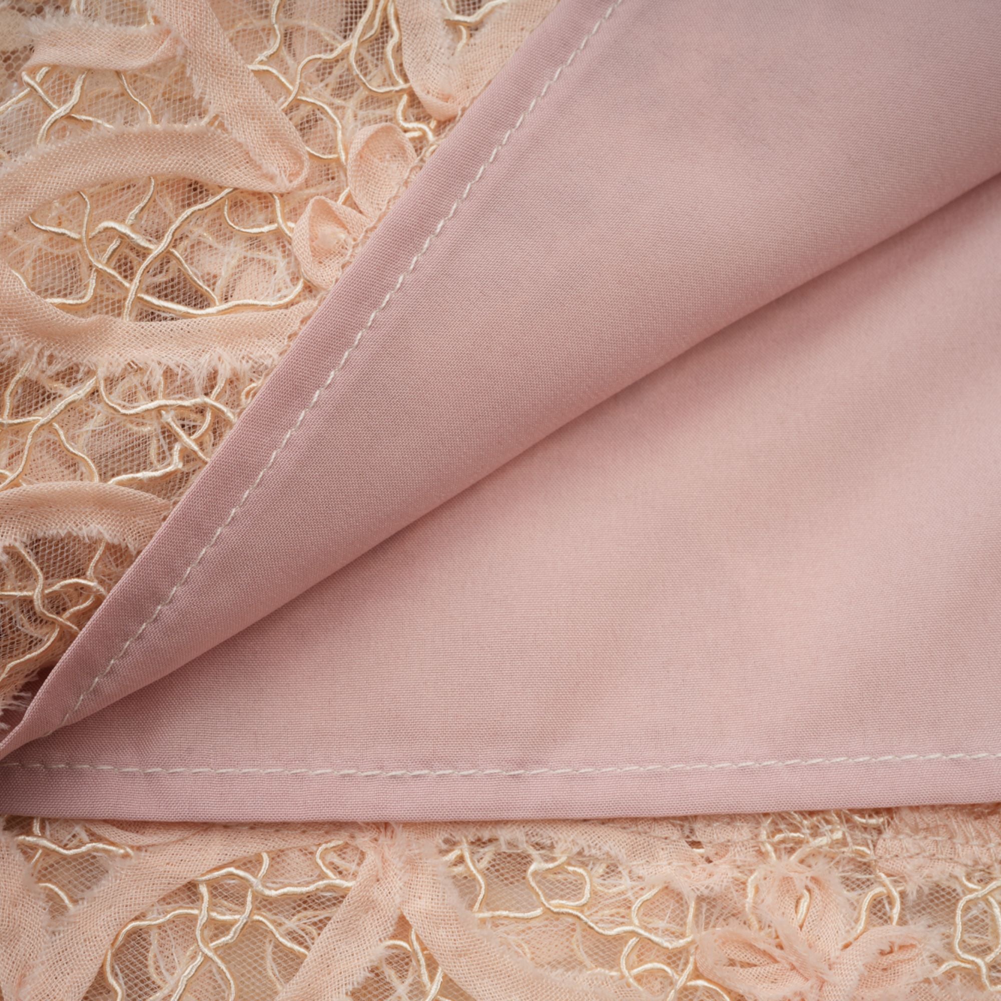 Bérengère neutrals faux-flower crochet midi dress