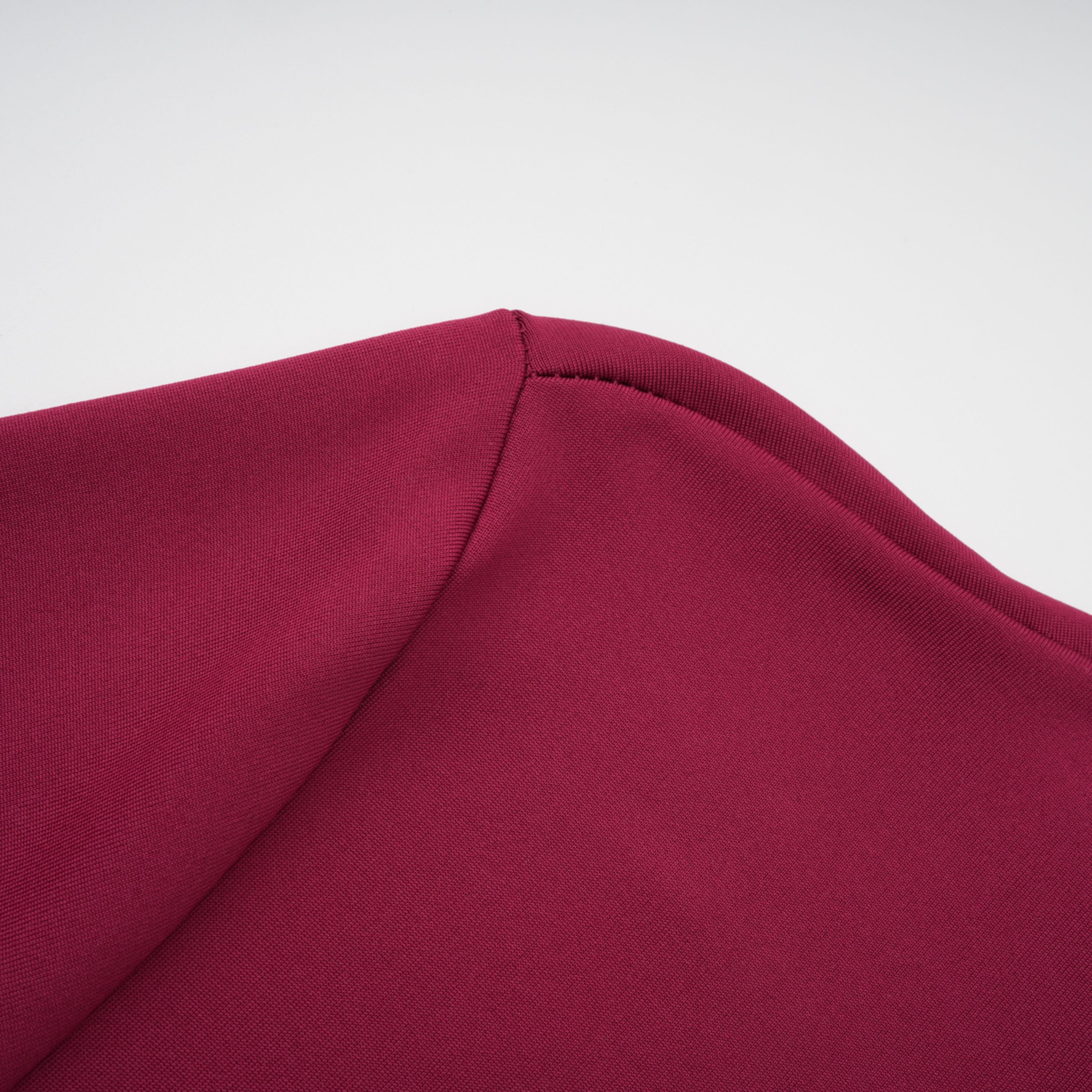 Neve Red High Neck Twist Knot Maxi Dress