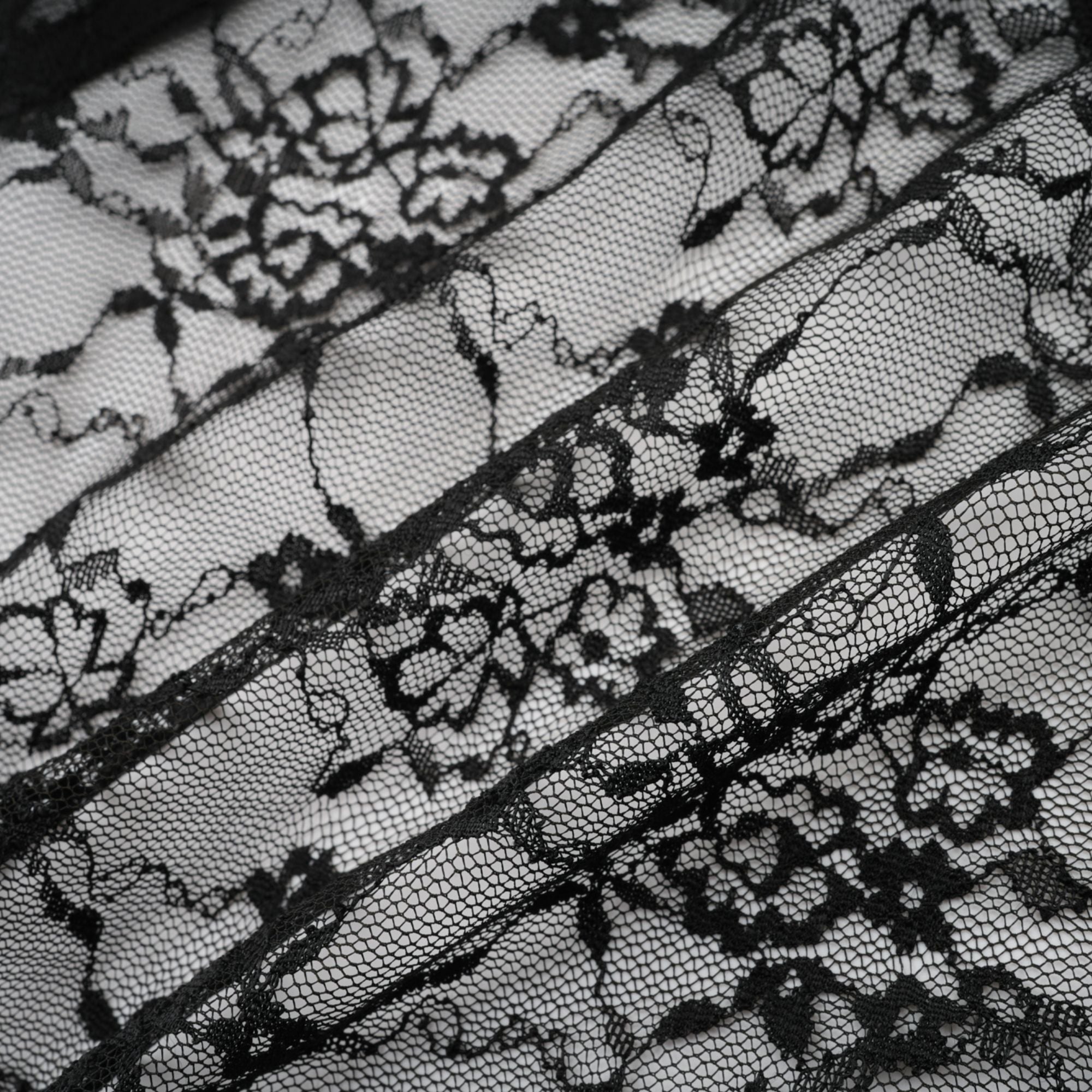 Louise black floral-lace vest & dress matching set