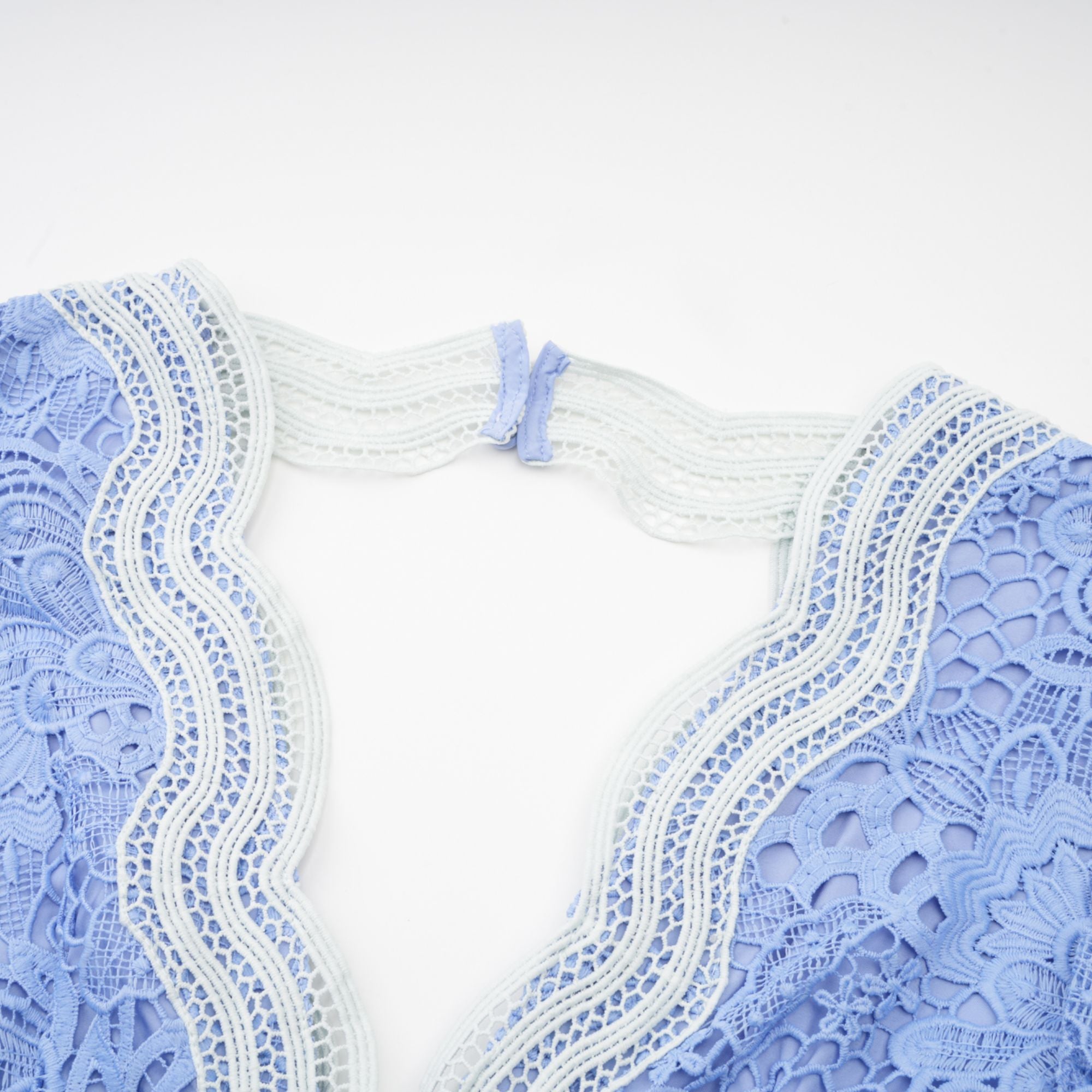 Gaëlle V-neck floral embroidered mini dress