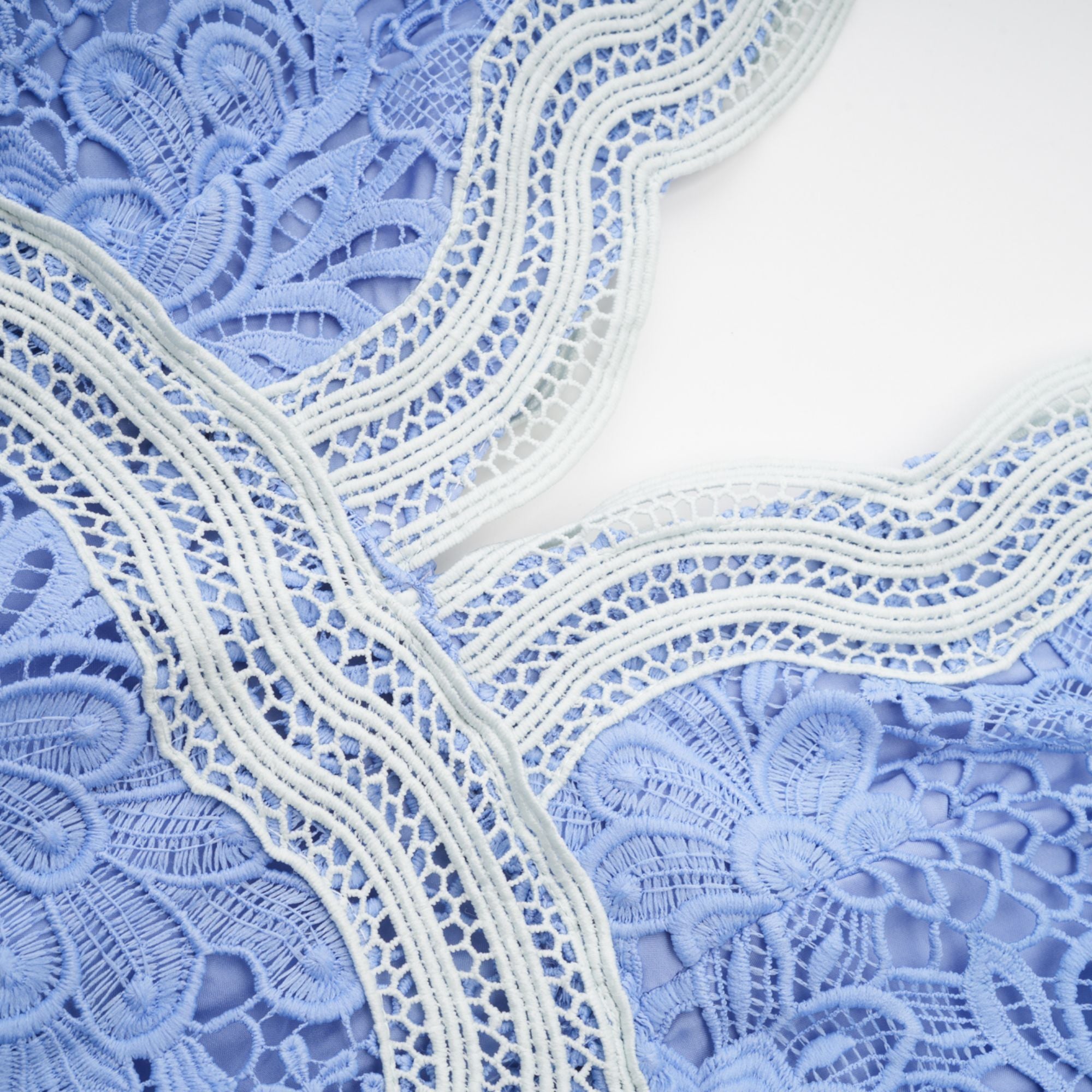 Gaëlle V-neck floral embroidered mini dress