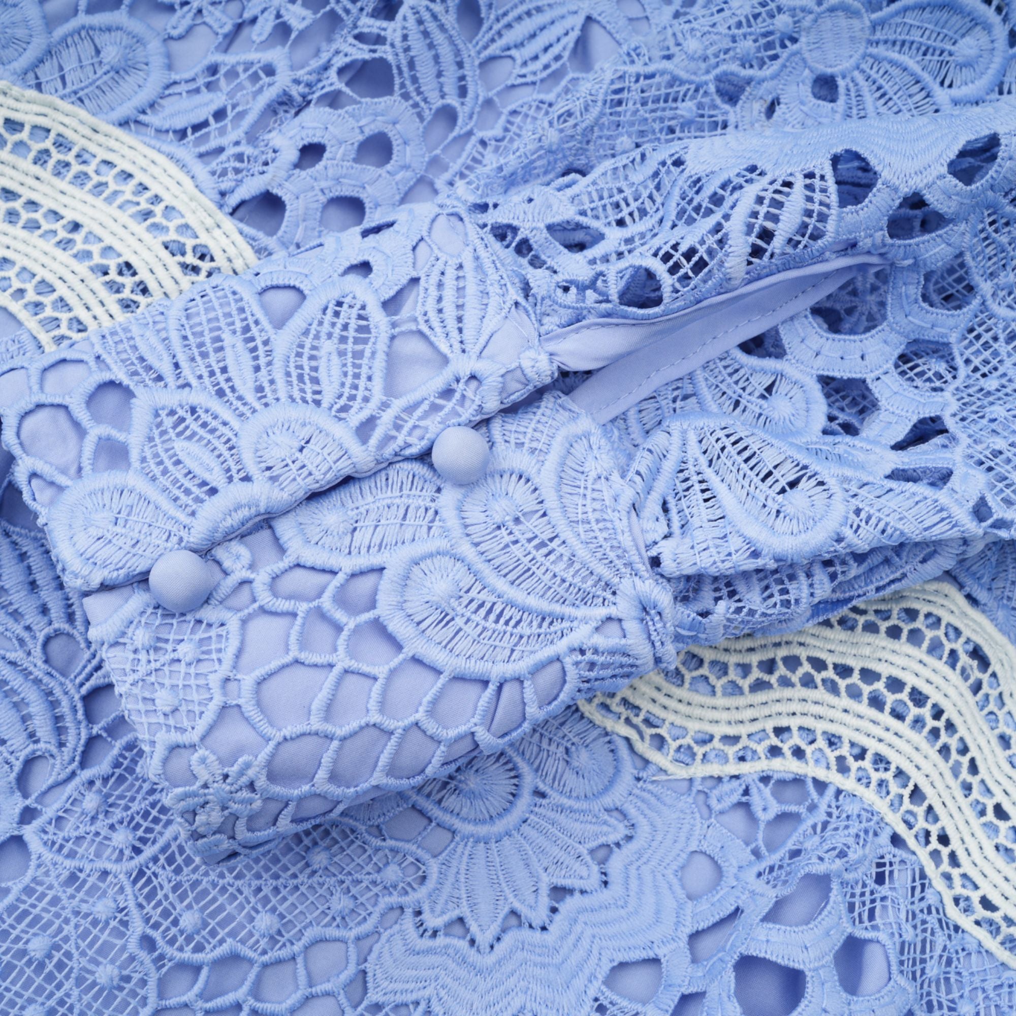 Gaëlle V-neck floral embroidered mini dress