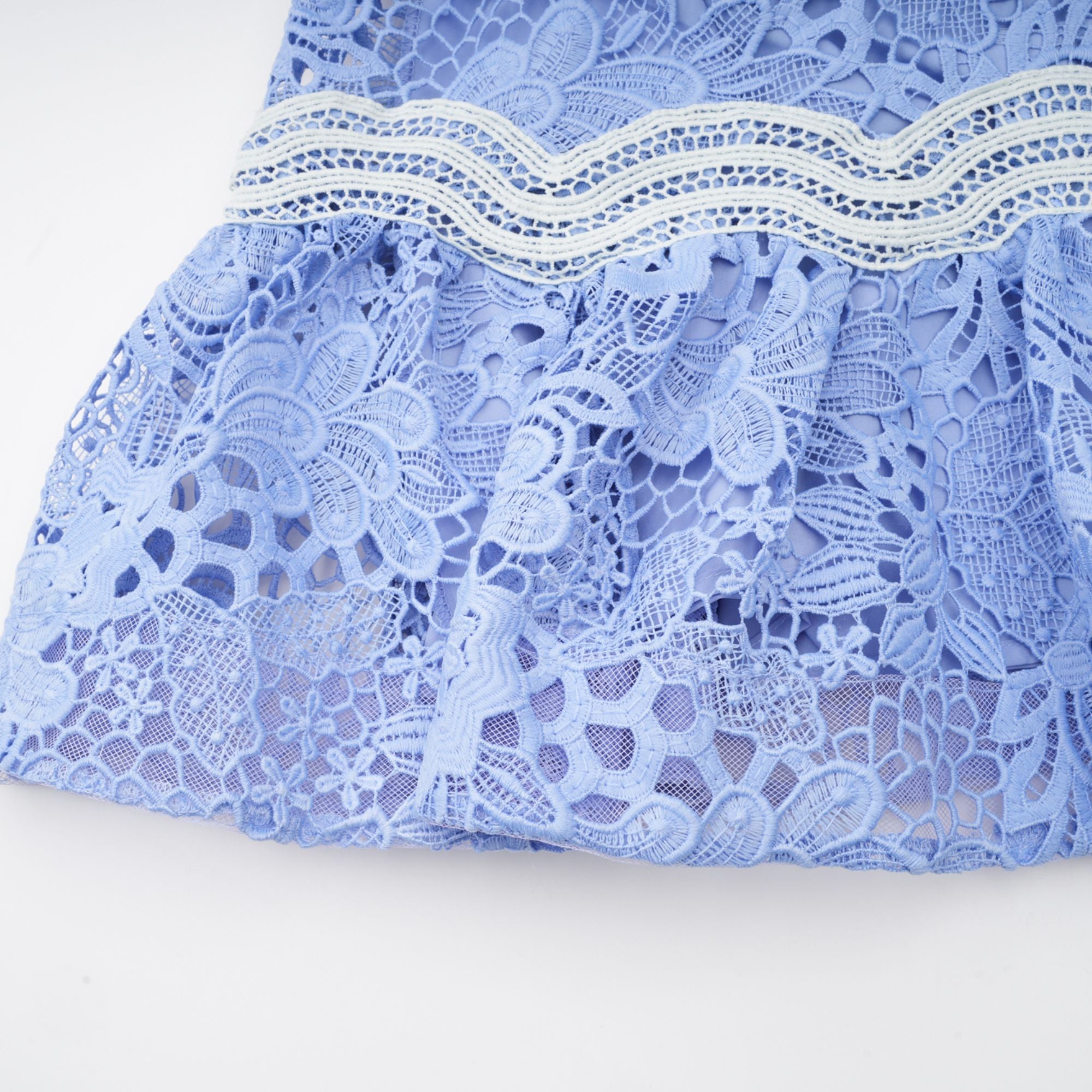 Gaëlle V-neck floral embroidered mini dress