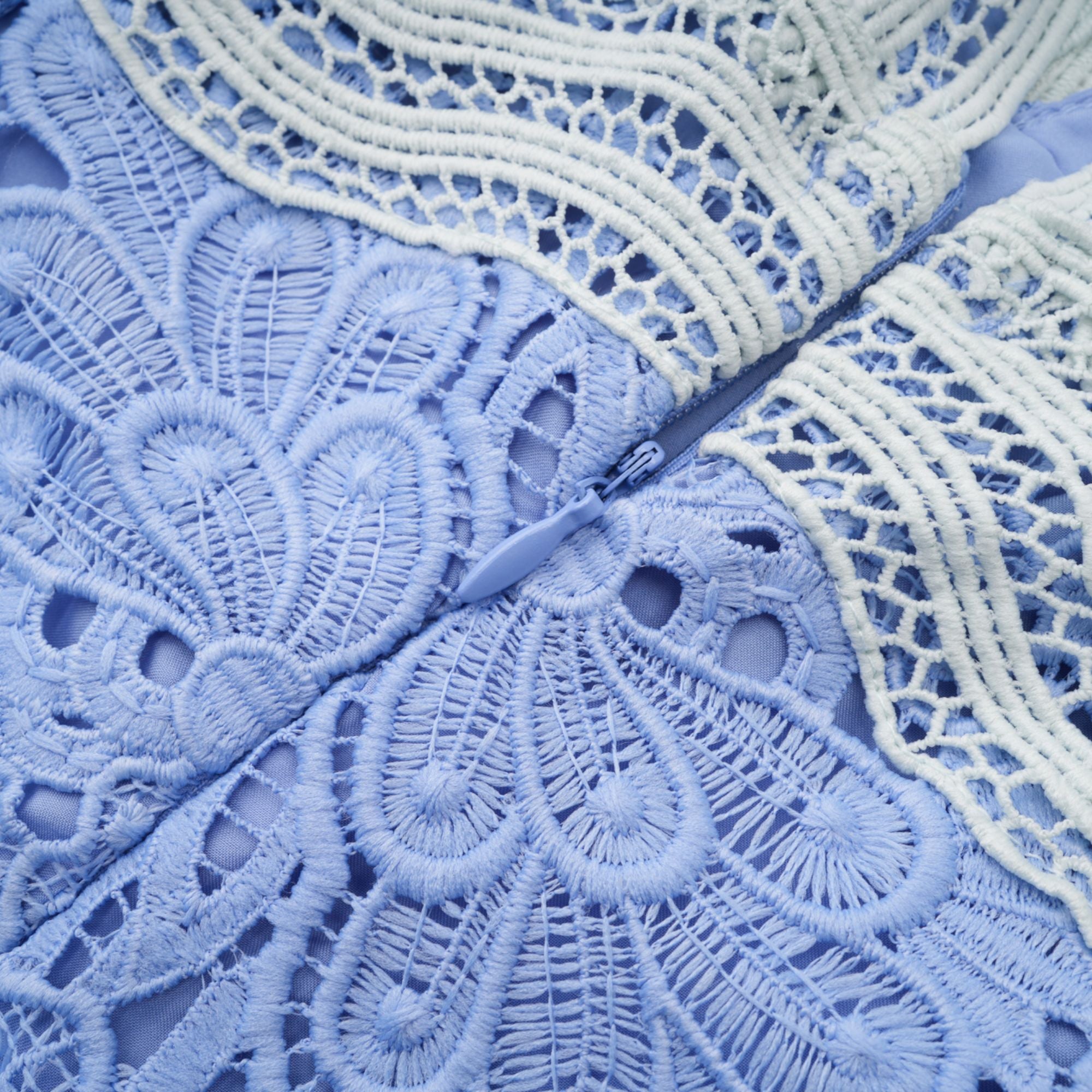 Gaëlle V-neck floral embroidered mini dress