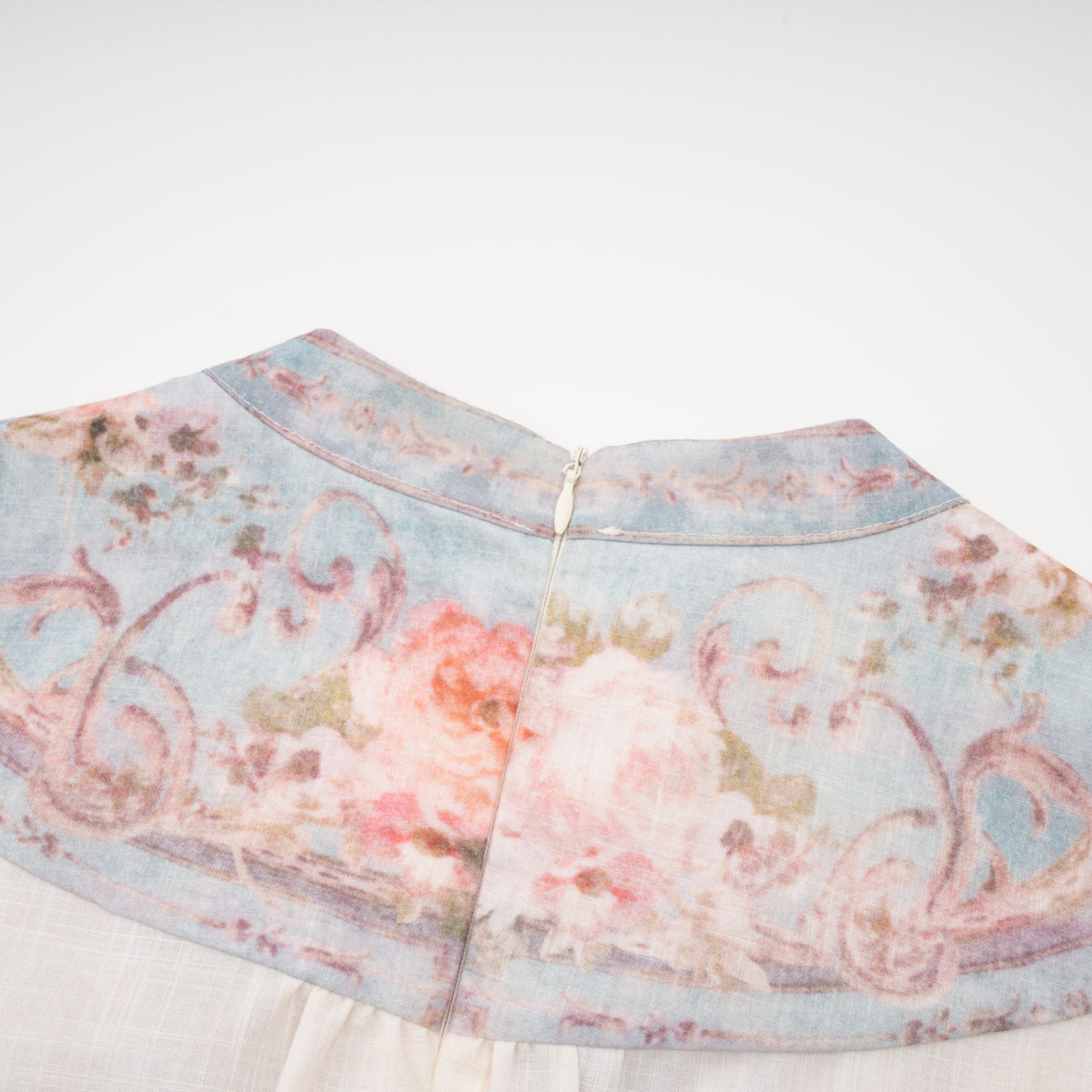 Clémence Romantic Floral Print Mini Dress(Final Sale)