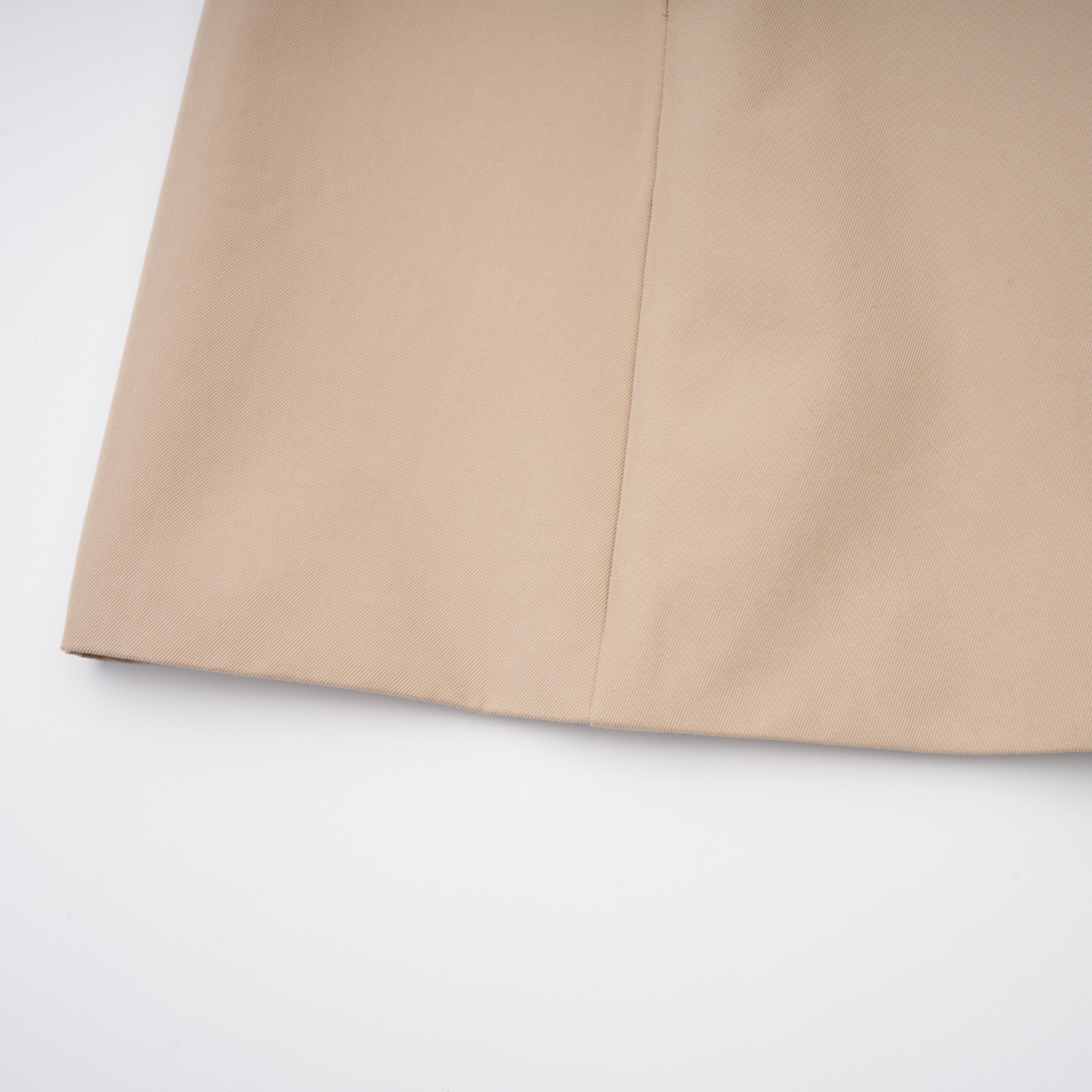 Marta Khaki Embellished Lace Trim Trench Coat