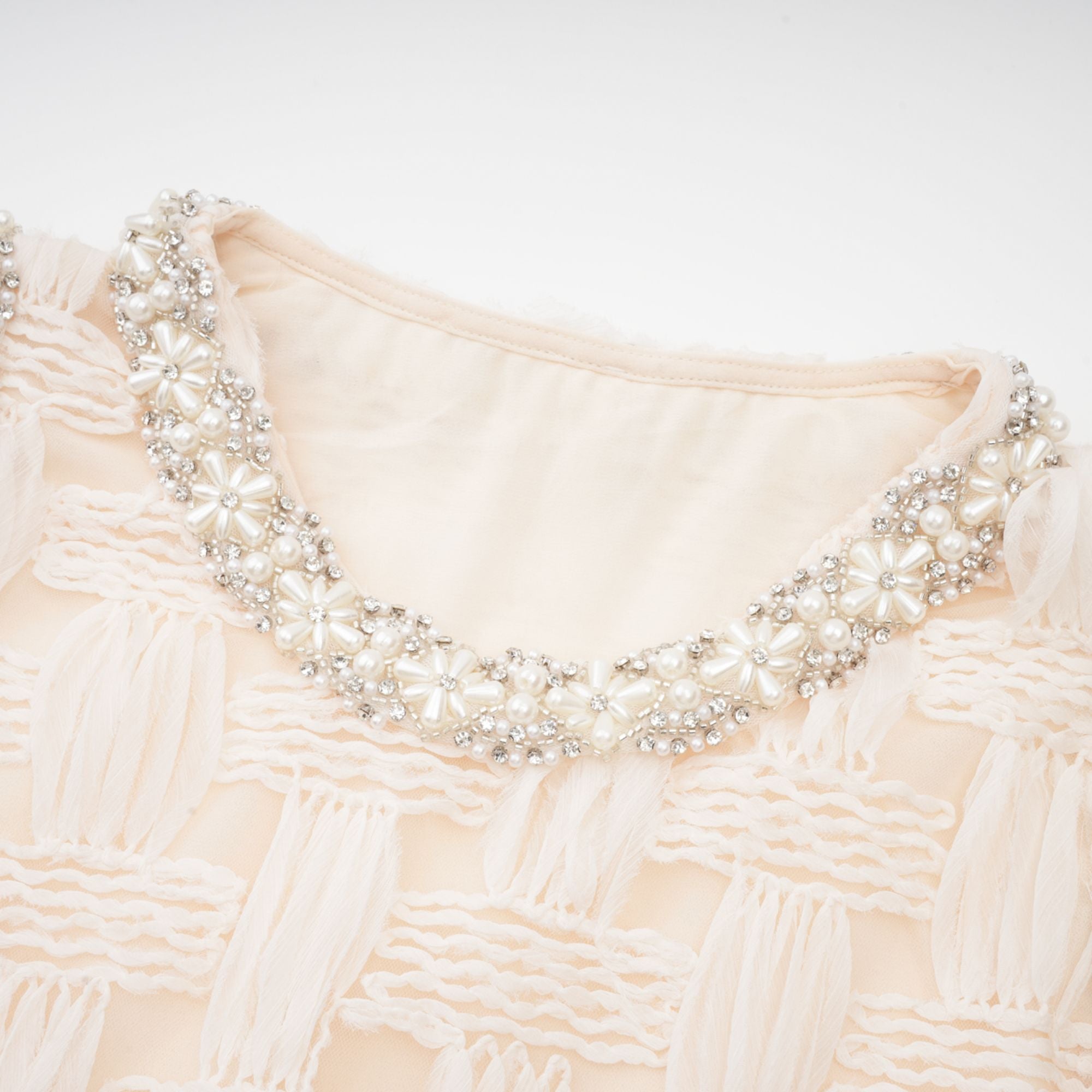 Bernadette interwoven embellished mini dress