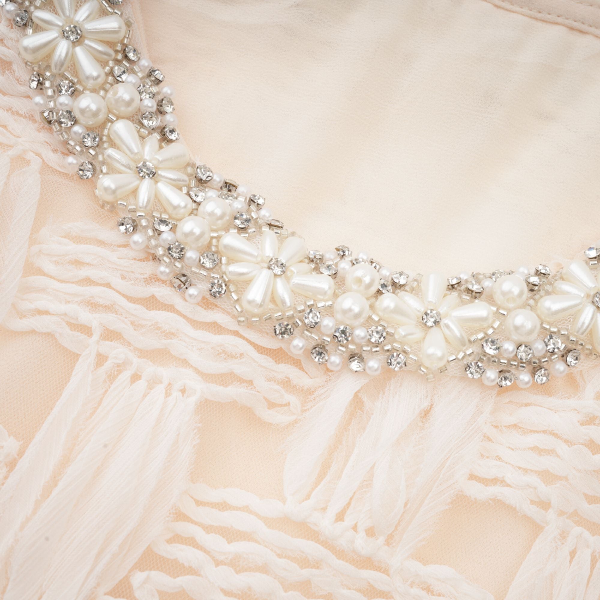 Bernadette interwoven embellished mini dress