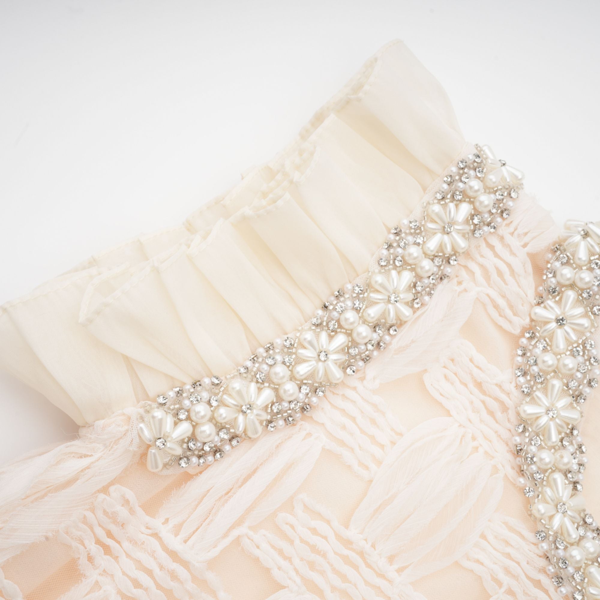 Bernadette interwoven embellished mini dress