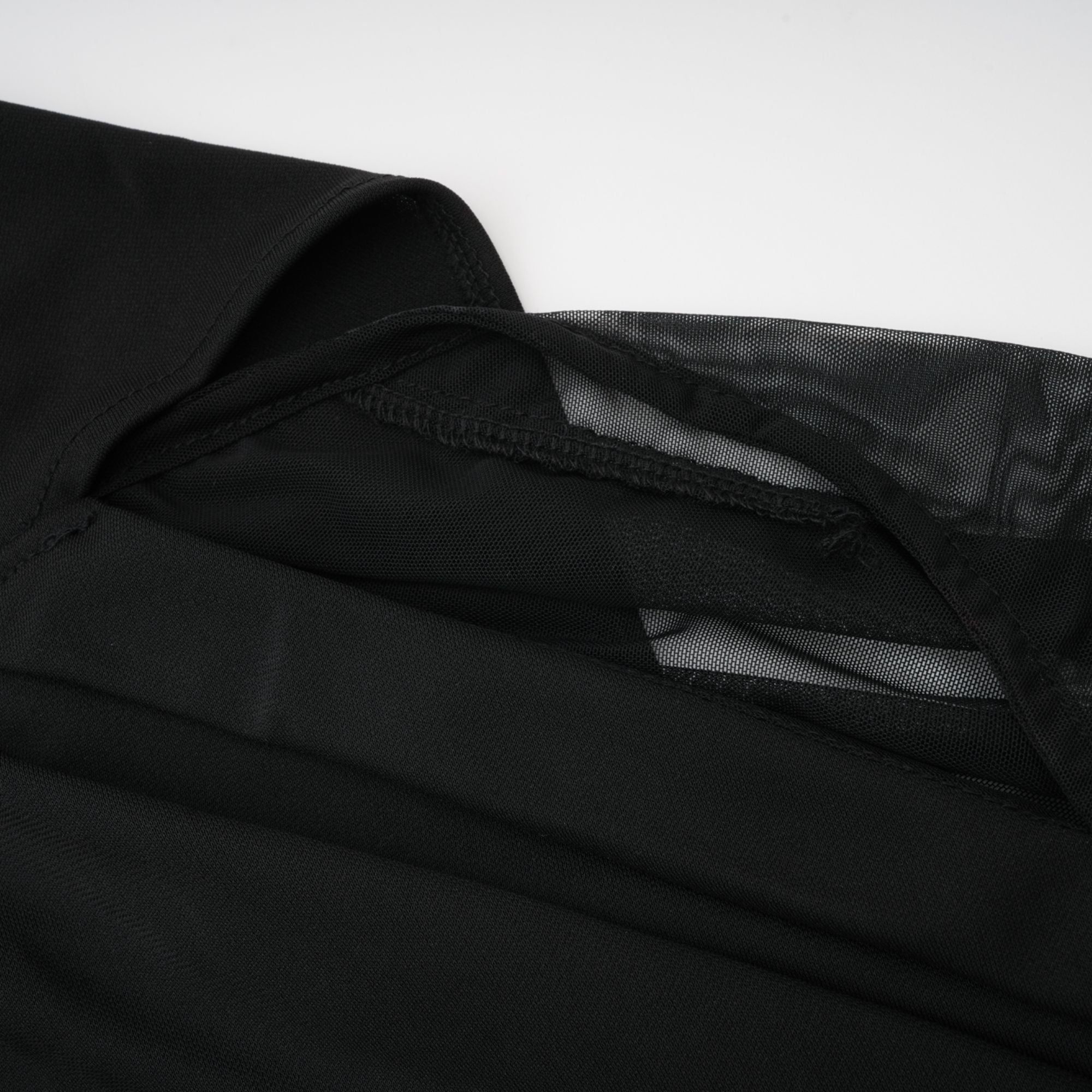 Clarisse semi-sheer ruched midi dress