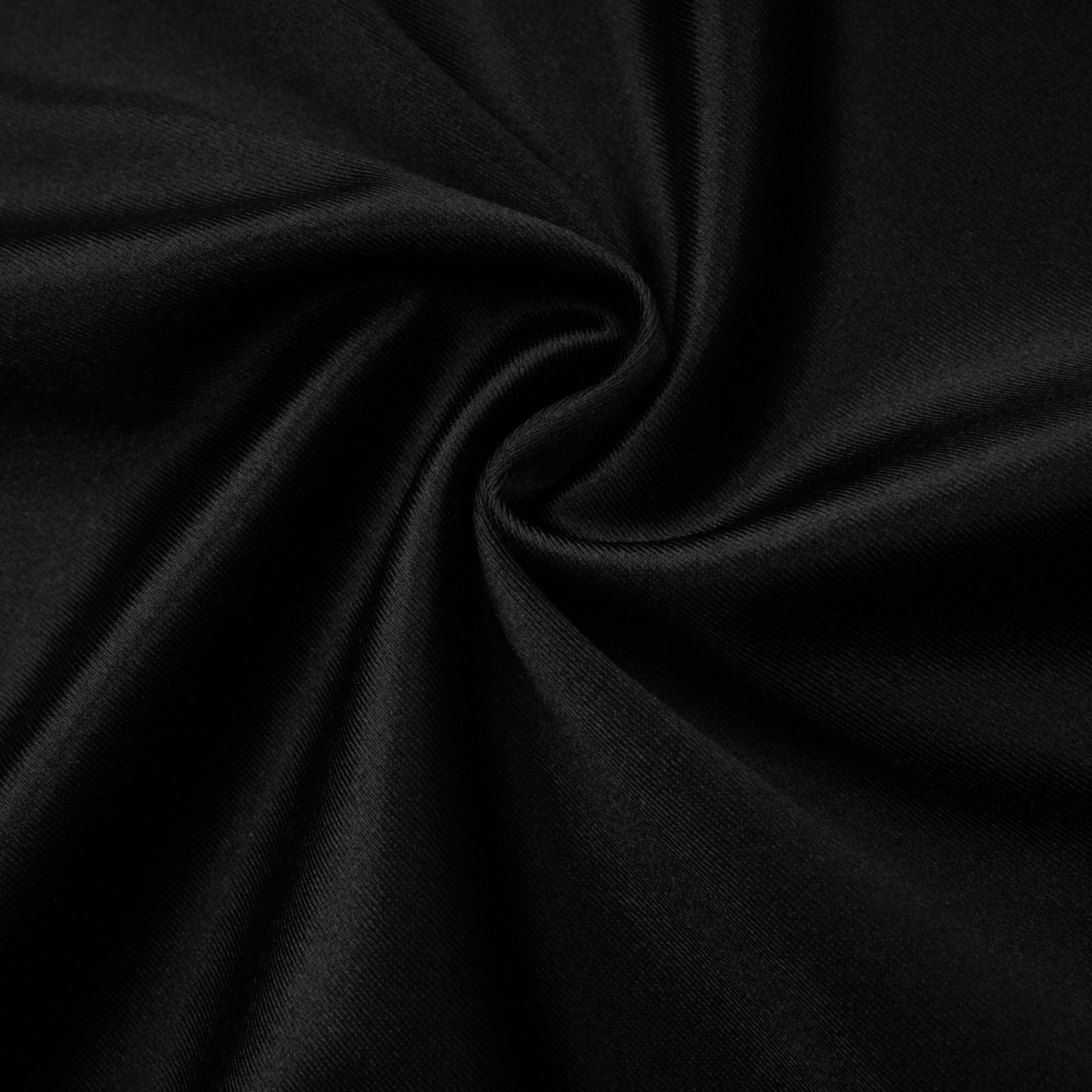 Ginevra black halterneck faux-pearl satin maxi dress