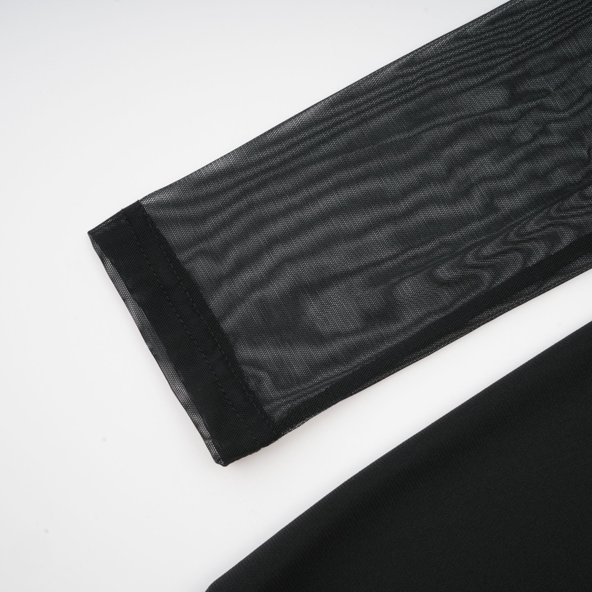 Clarisse semi-sheer ruched midi dress