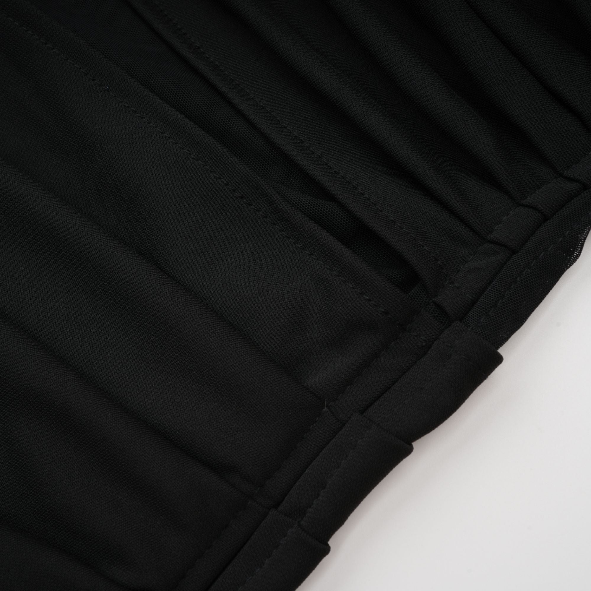 Clarisse semi-sheer ruched midi dress