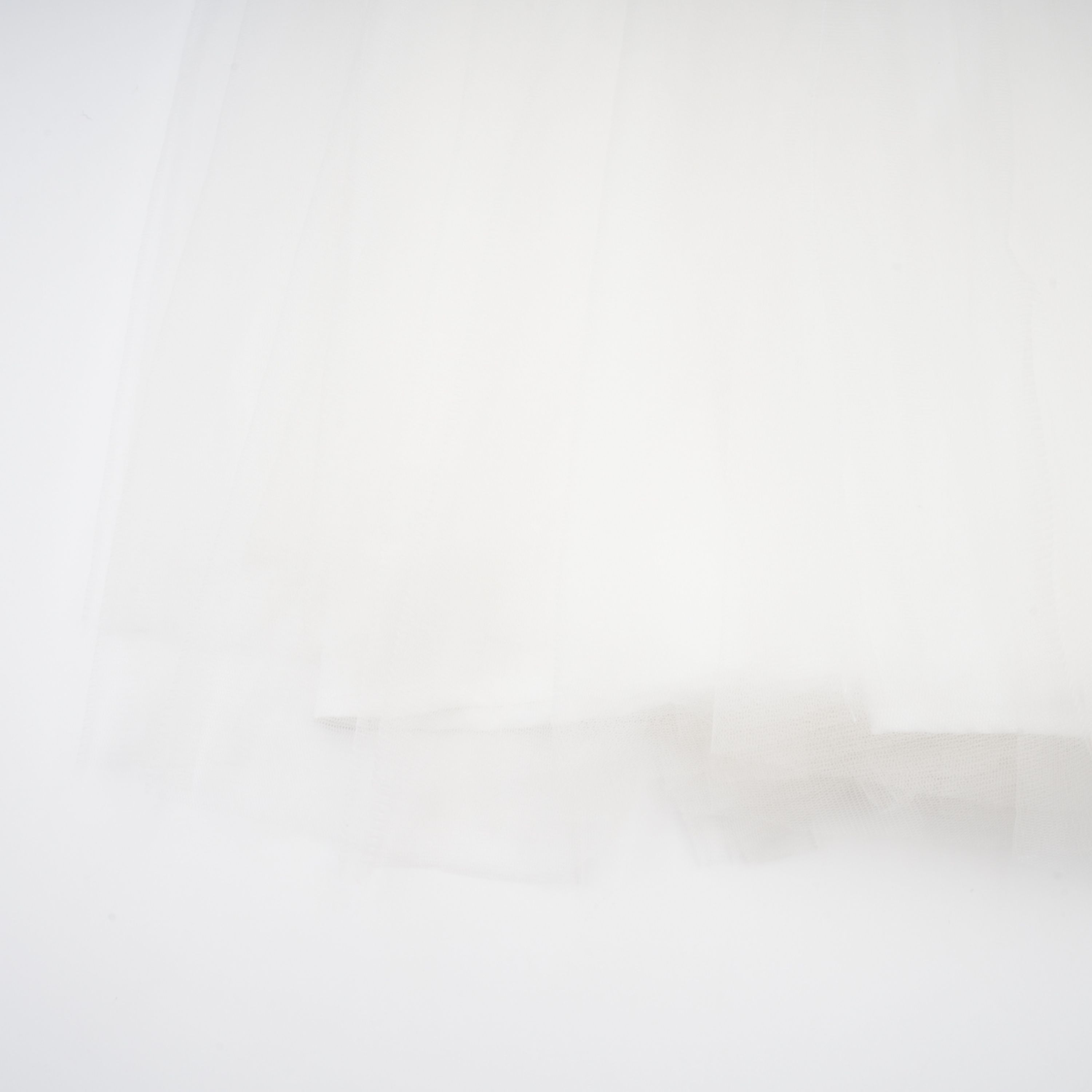 Lark White Tulle Panel Knit Midi Dress