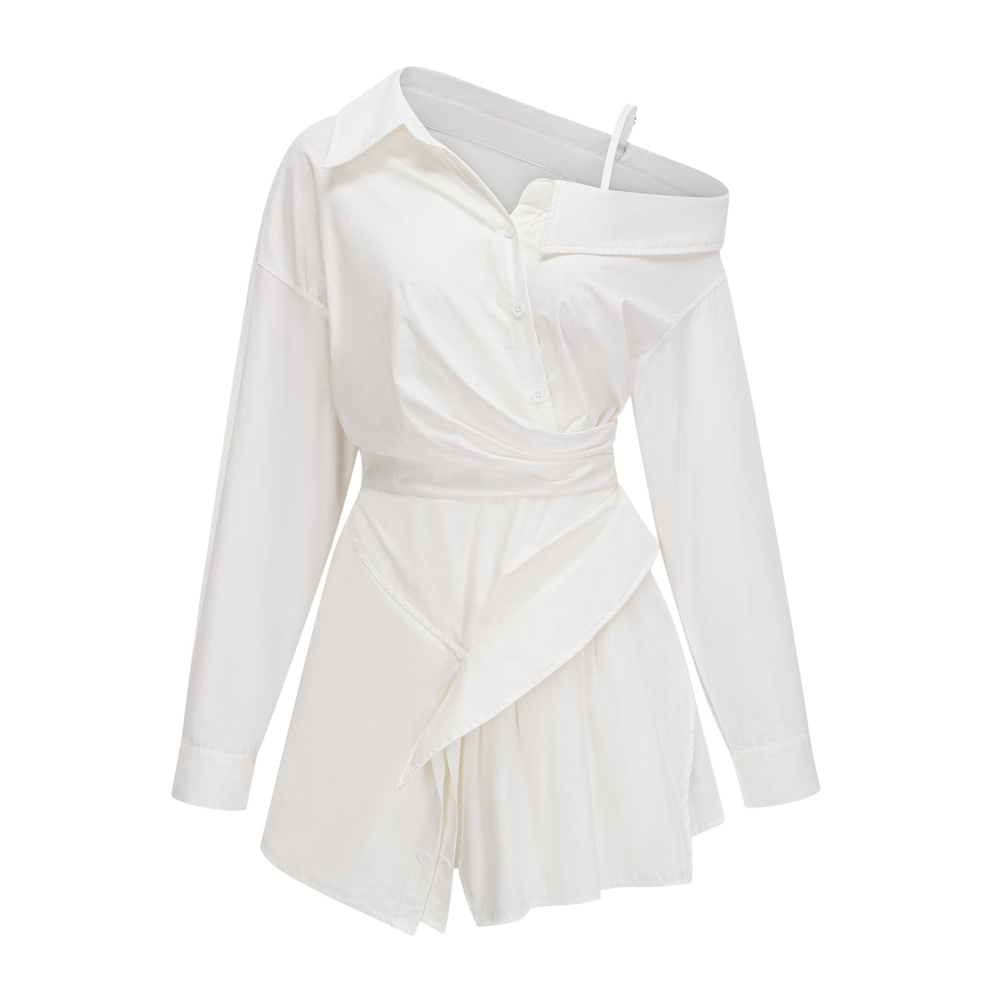 فستان قصير غير متماثل من Tímea White