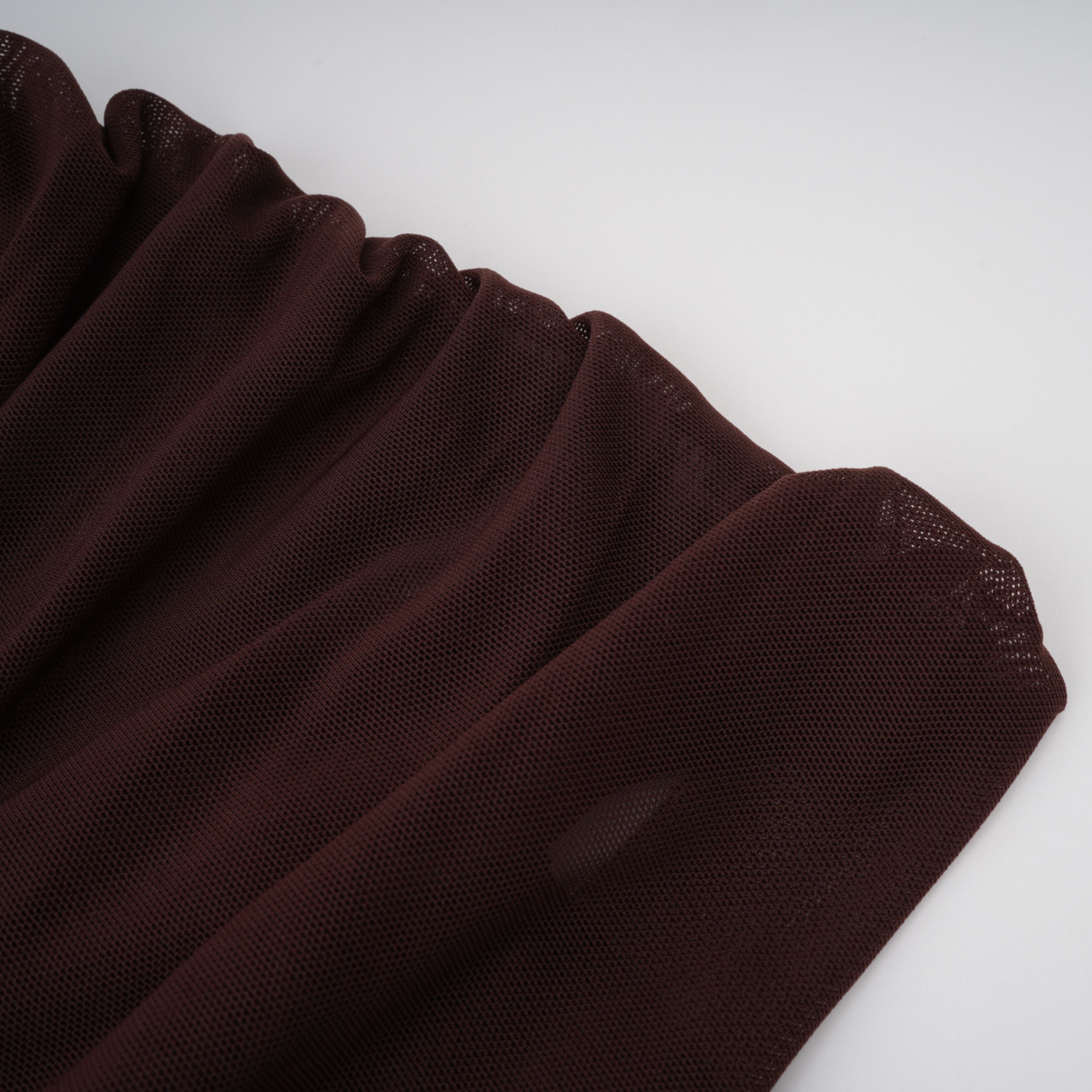 Bruna Cut-Out Ruched Mesh Maxi Dress