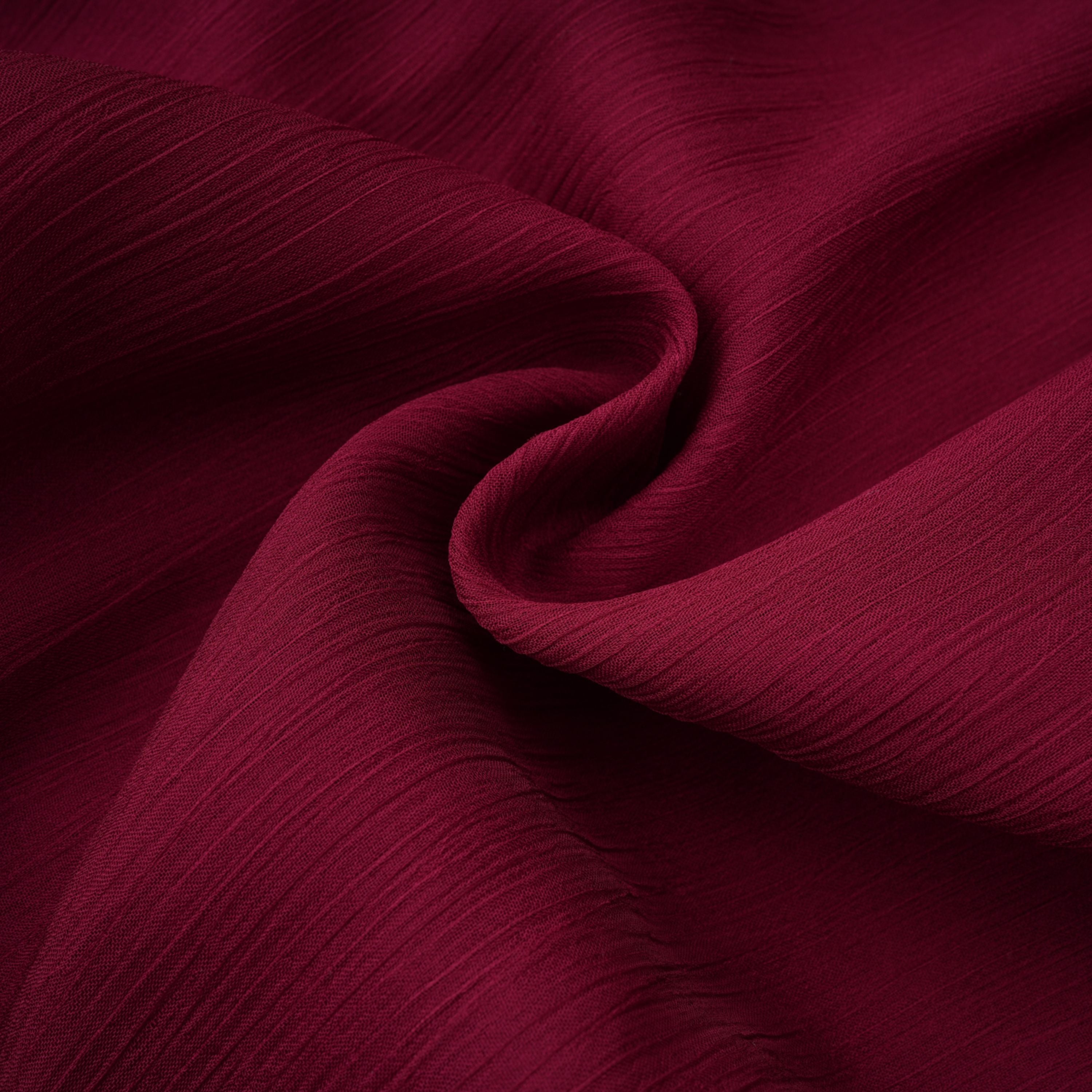 Éléna Burgundy Asymmetrical Ruffled Tulle Mini Dress