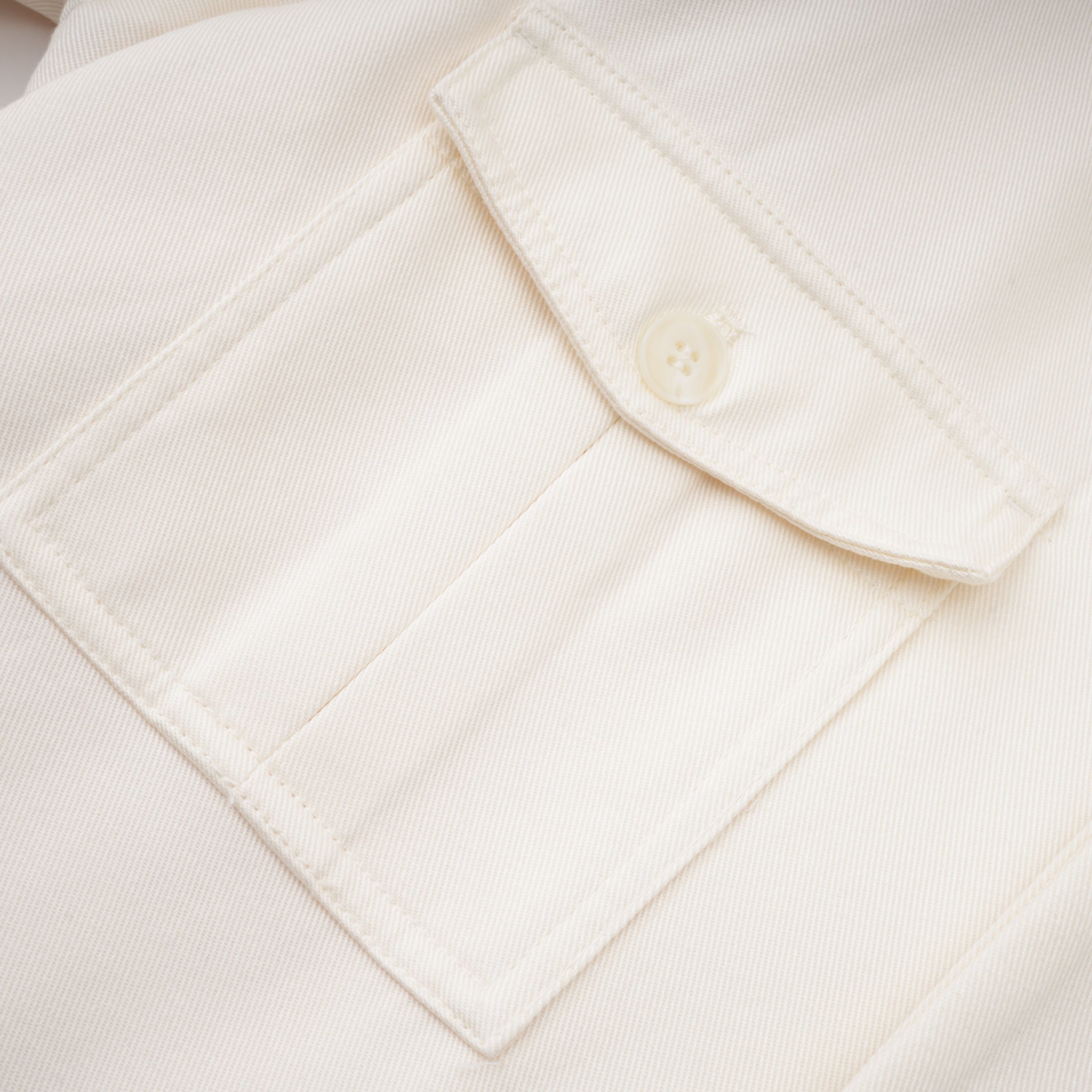 Ambre Cream White Belted Trench Coat