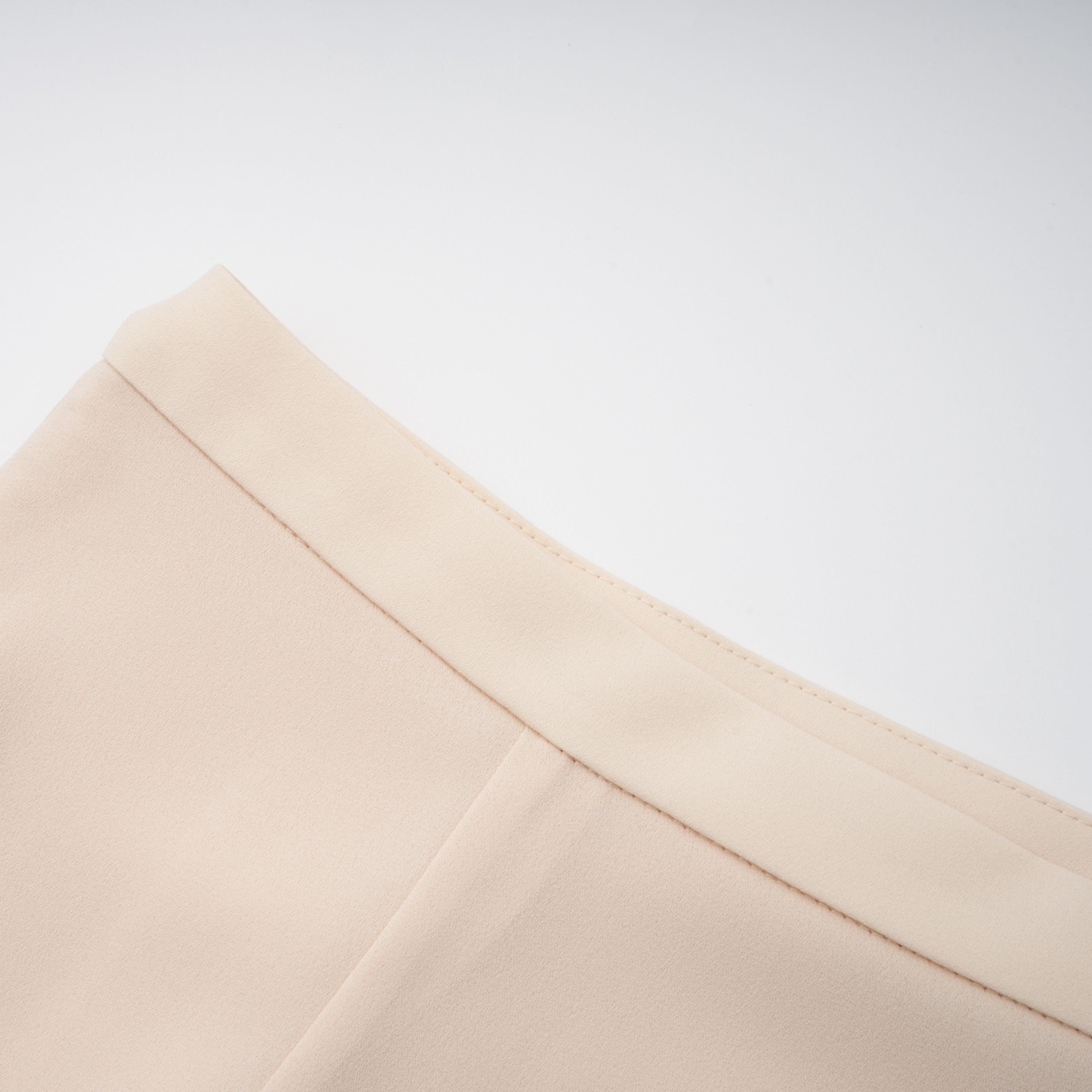 Zsófia Neutral Lace Panel Chiffon Top & Skirt Matching Set