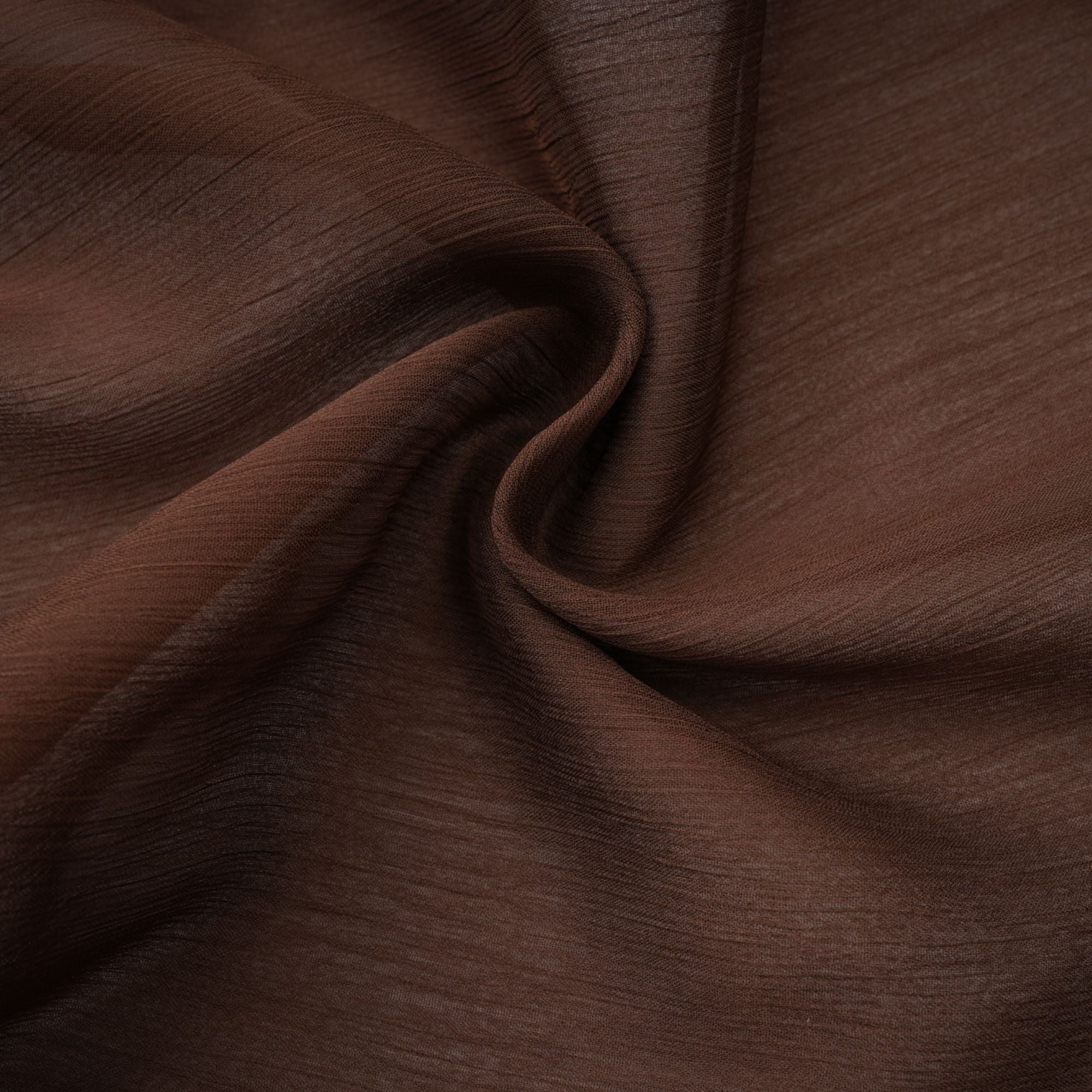 Jade braunes gerafftes Tüll-Minikleid