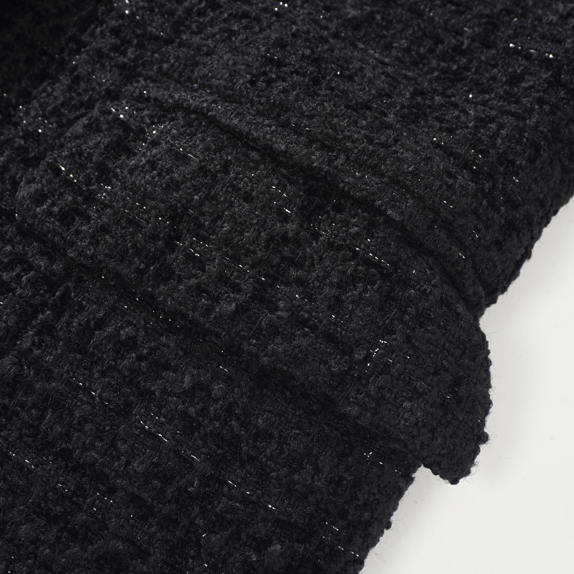 Ariadna Black Tweed Jacket & Satin Skirt Set