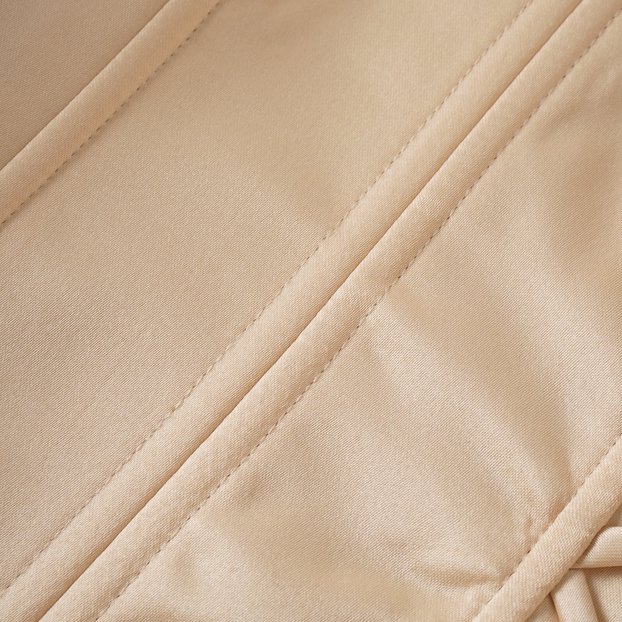 Téa cinched-waist floral-appliqué panelled mini dress