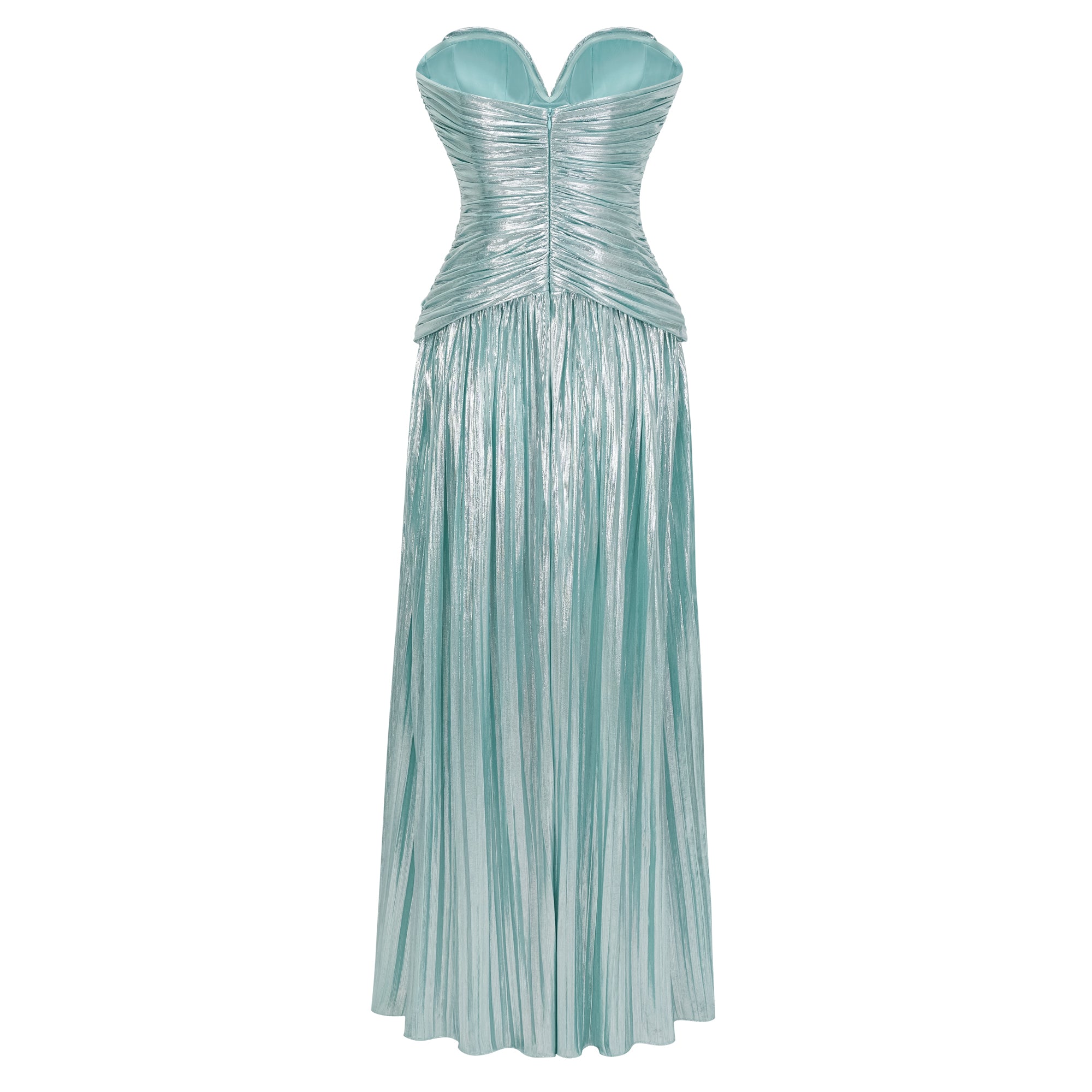 فستان طويل لامع باللون الأزرق الكوبالت من Azar