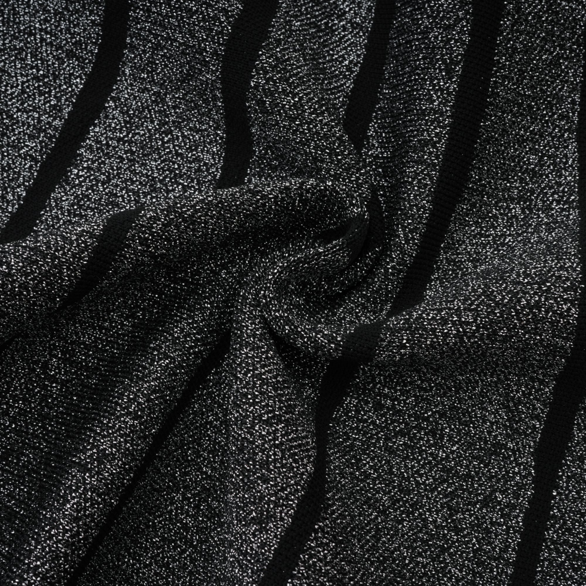 Anouk schwarzes ausgestelltes Minikleid mit Glitzer