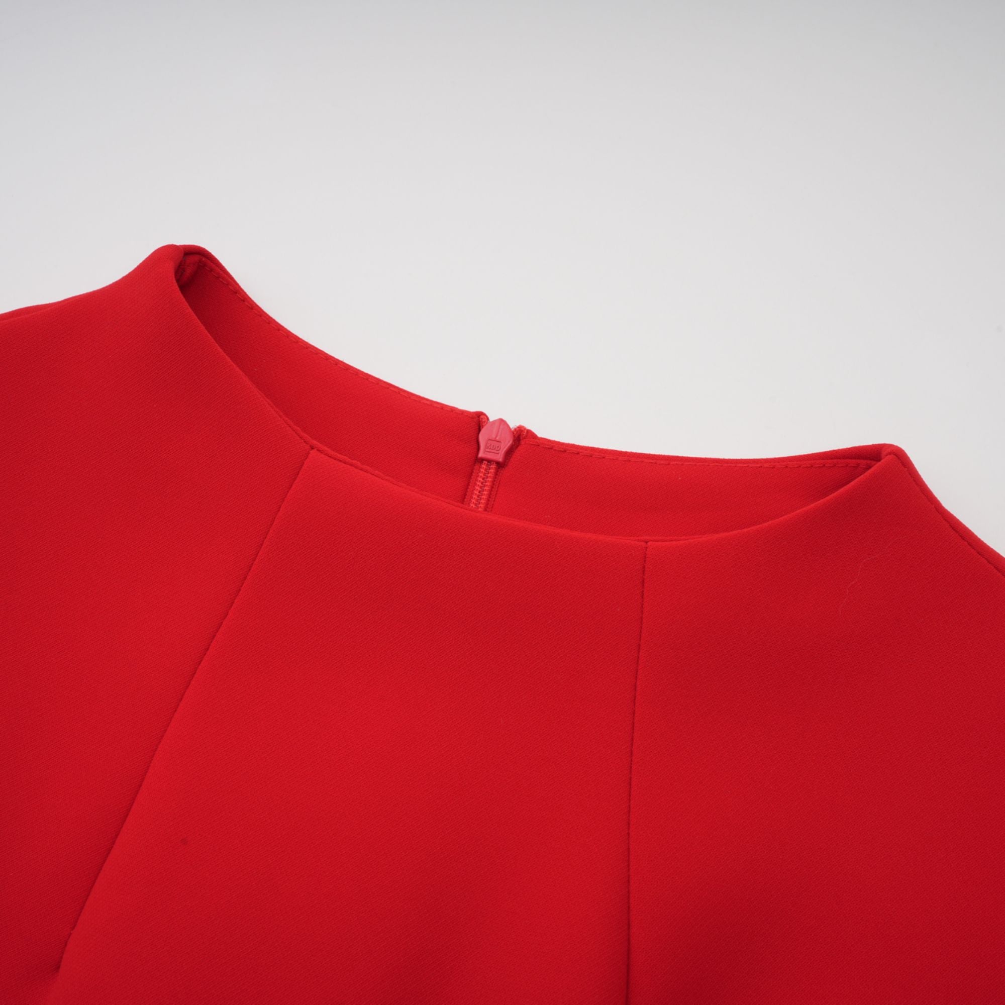 Esther rotes Minikleid mit Flügelärmeln