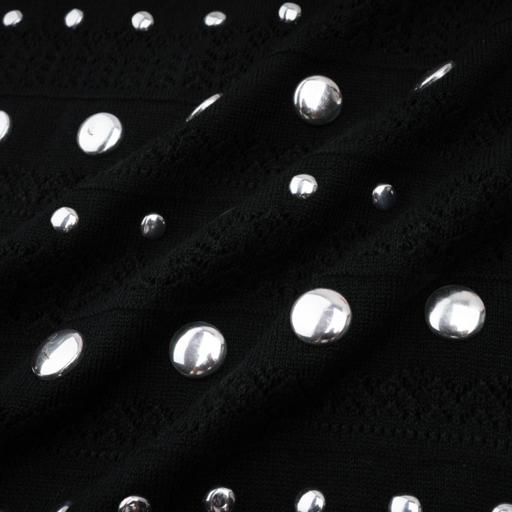 Chloé studded crochet-knit maxi dress in Black