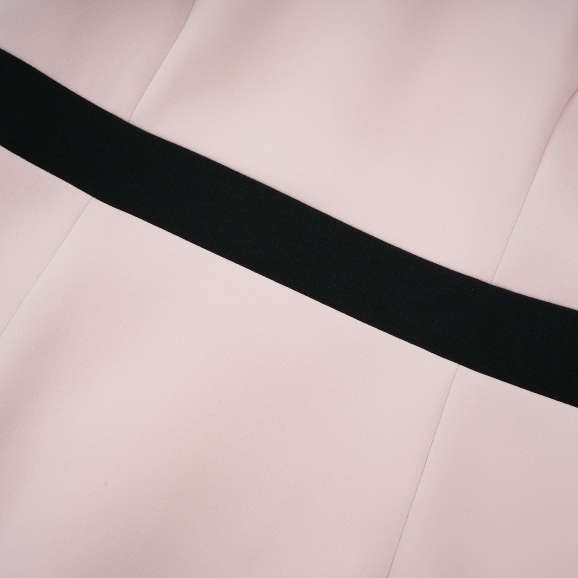 Anaïs pink crystal color-blocked midi dress