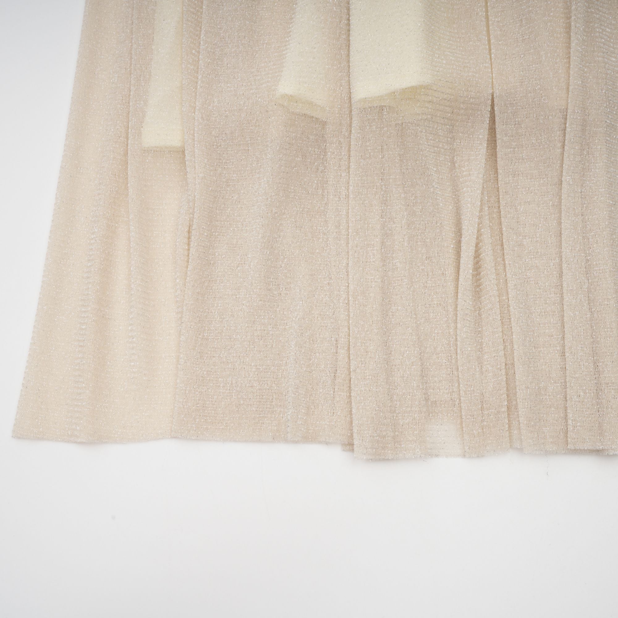 Camille pleated shirred metallic midi dress