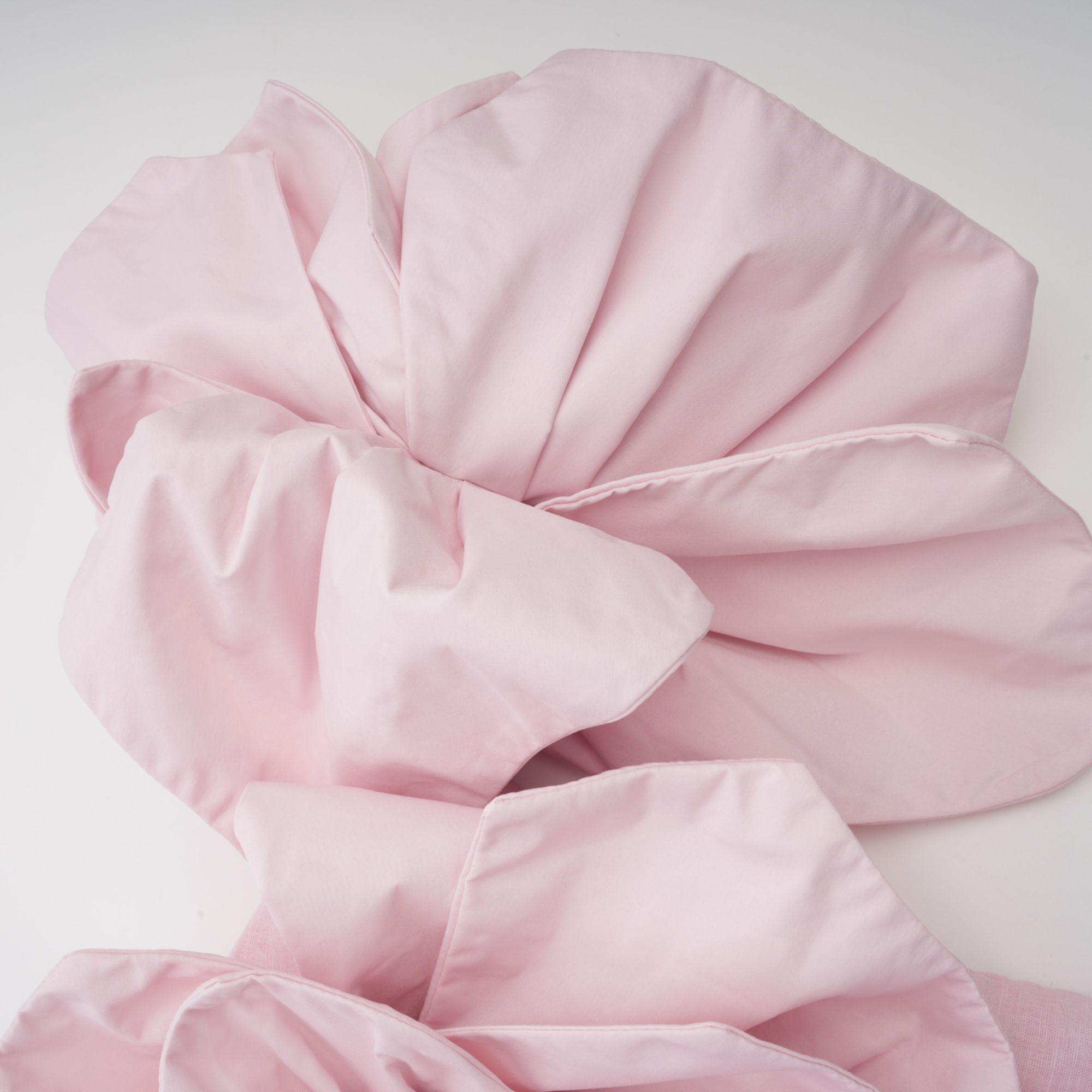 Juliette pink off-shoulder 3D-petal midi dress