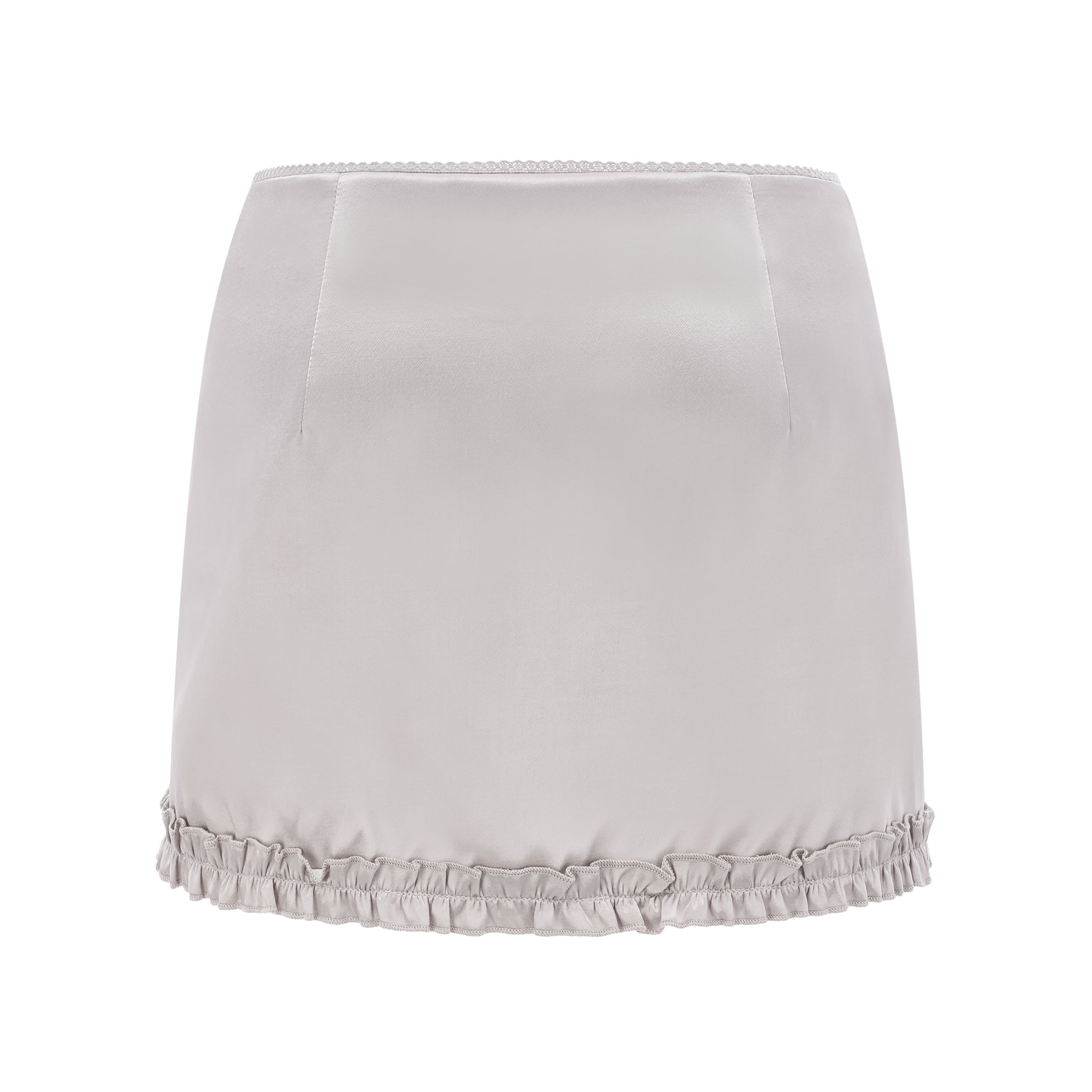 تنورة جولييت ذات طيات من الدانتيل المخطط