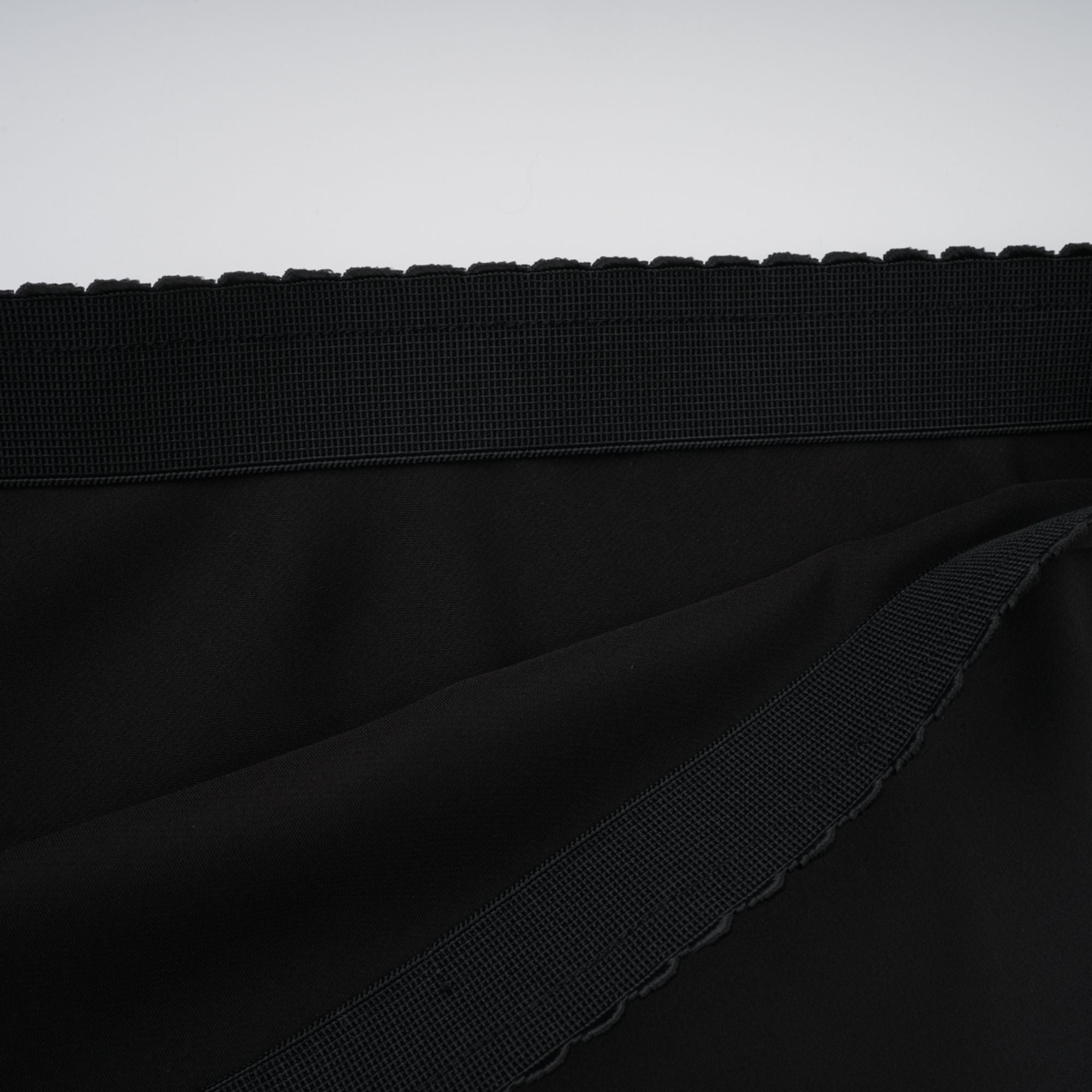 Raphaëlle lace-panel asymmetrical satin skirt