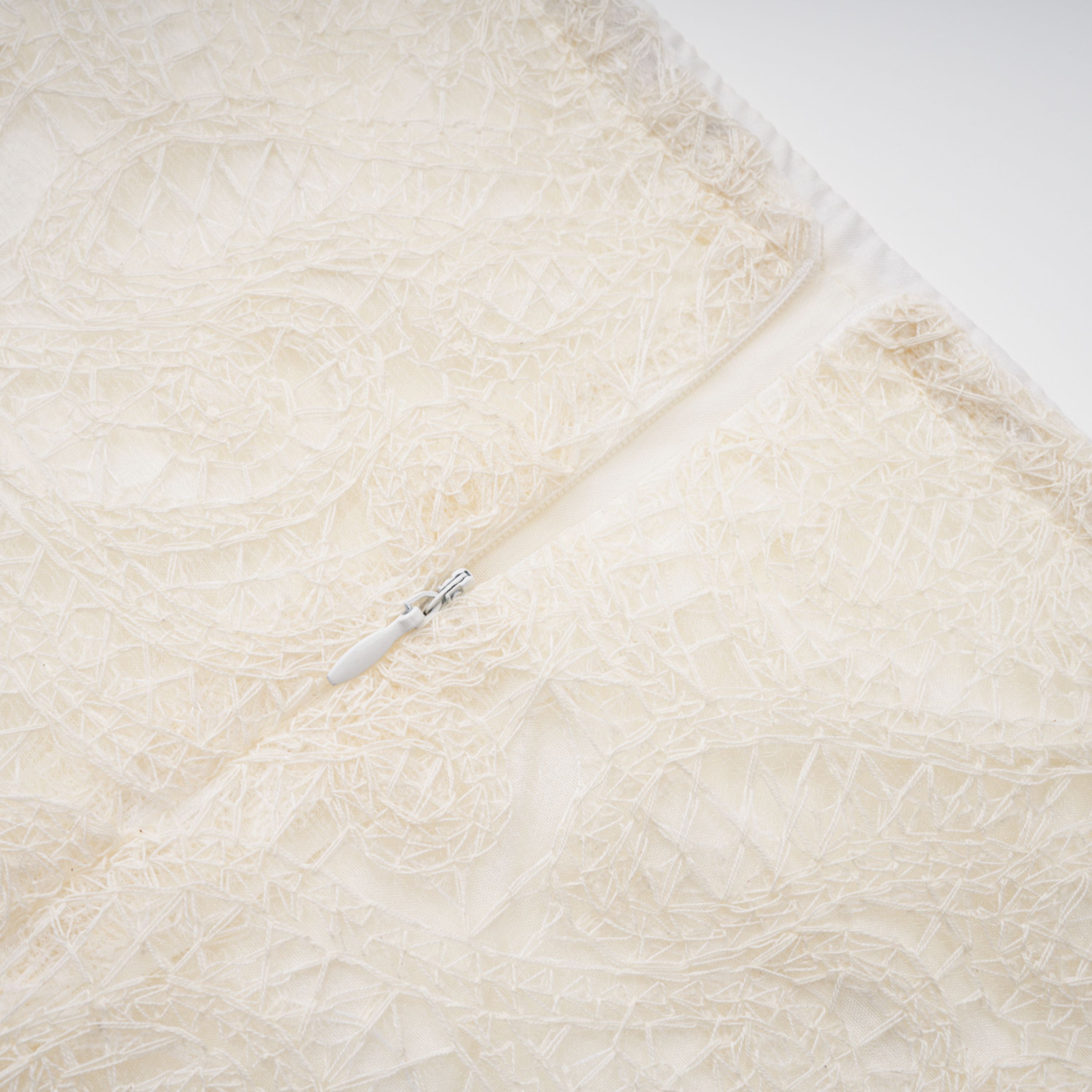 White Lace Blouse & Skirt Set