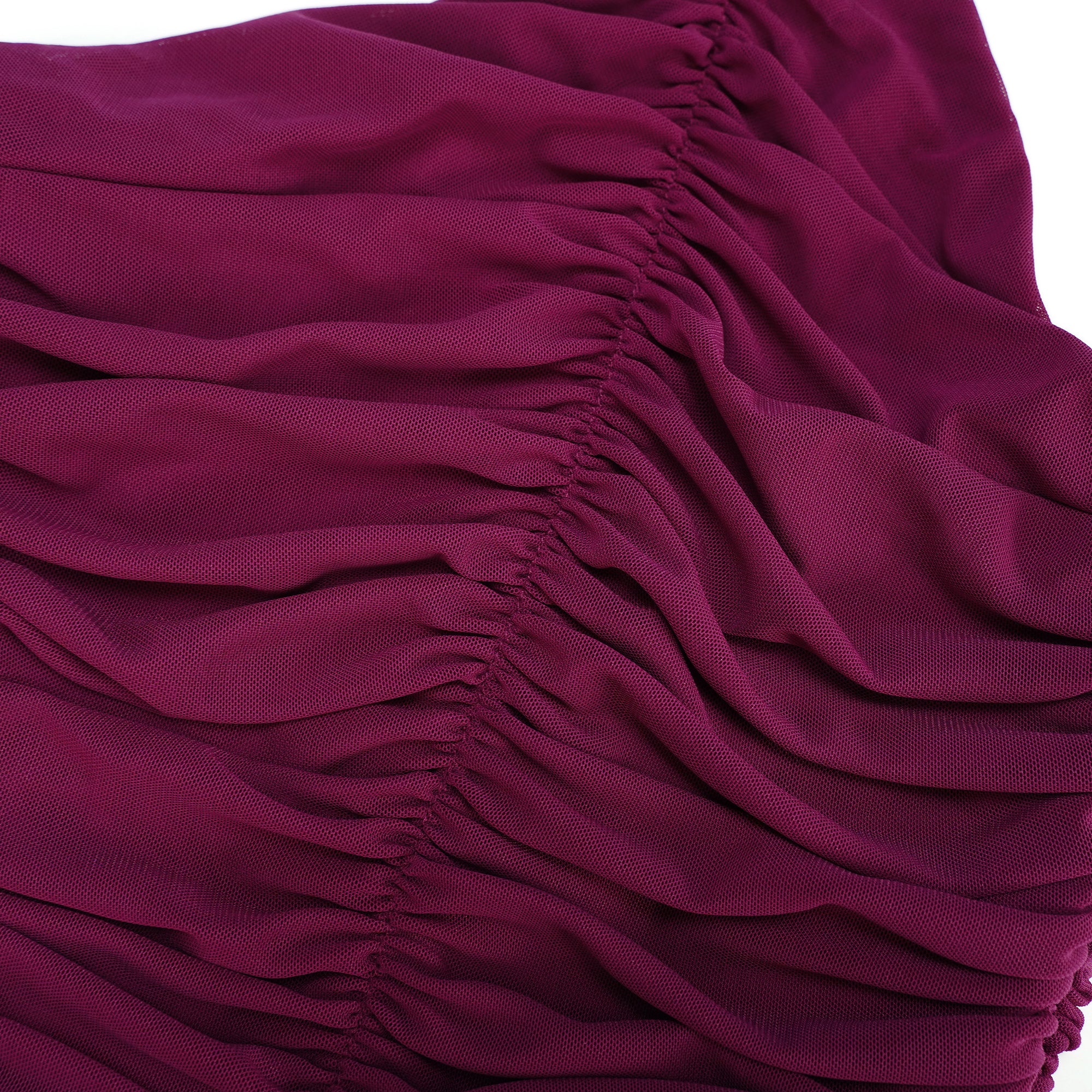 طقم تنورة وتنورة من التول المكشكش محايد من Pénombre