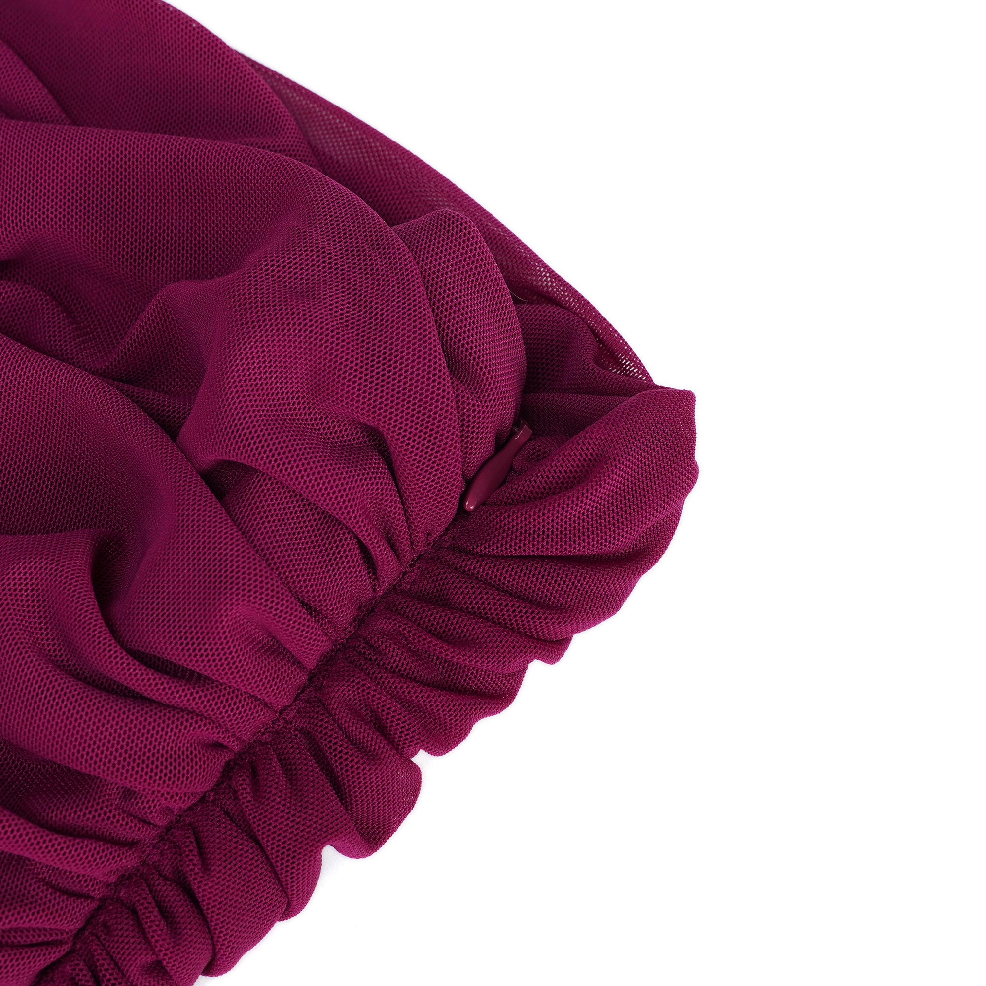 طقم تنورة وتنورة من التول المكشكش محايد من Pénombre